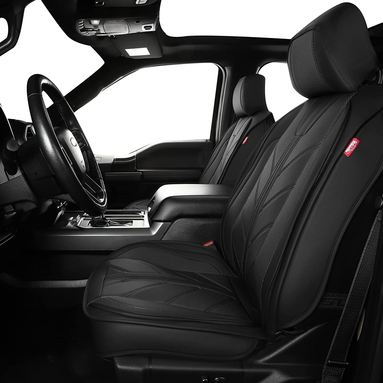 BALLIOL Pickup Seats Covers Compatible with Dodge Ram 1500 2009-2022 Limited Laramie Big Horn Truck Leather Seat Covers Custom Fit Dodge Ram 2500 3500 Crew Cab& Quad Cab (Black,5 Sets Full Seat)