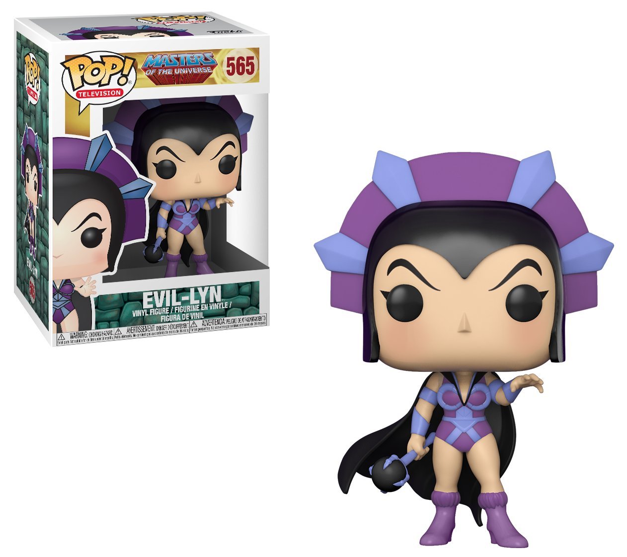 マスターオブザユニバース エビルリン POP! シャツ FUNKO Lサイズ Funko Pop! & Tee: Motu - Evil Lyn - Glow in The Dark