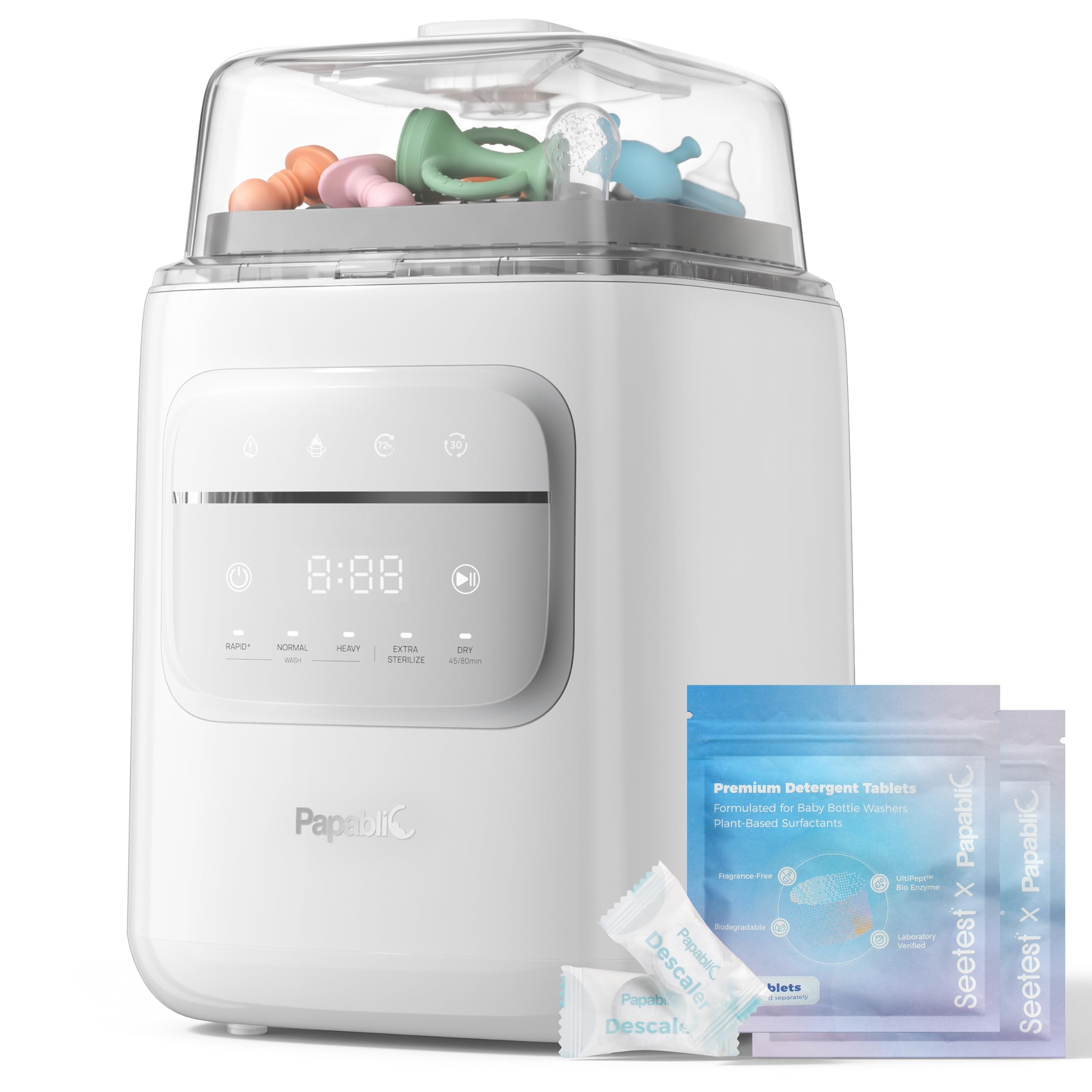 Papablic P8 Bottle Washer &amp; Sterilizer &amp; Dryer with 8 Bottles Capacity