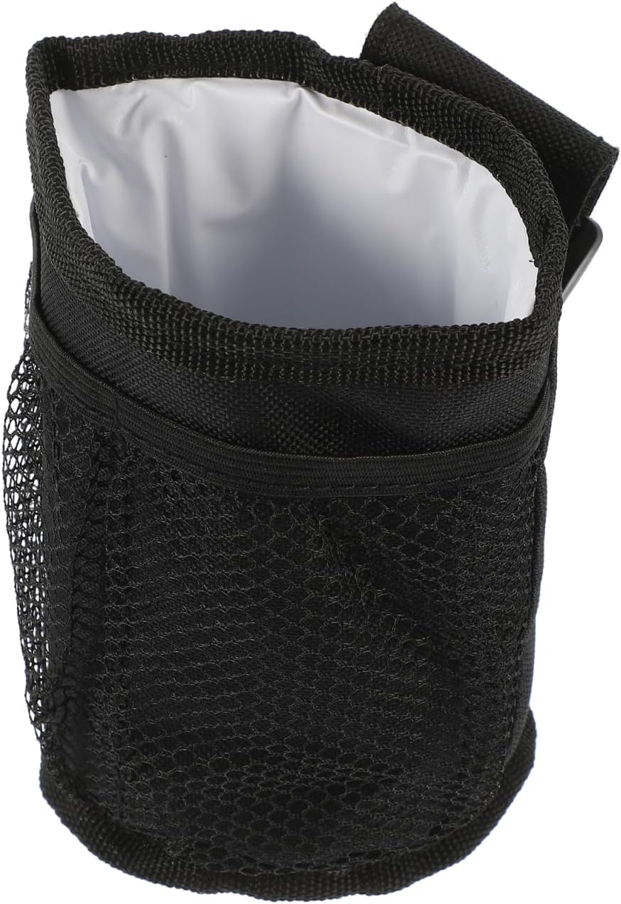 Milisten Compact Bottle Holder Bag for Stroller Convenient Multi-Functional Accessory for Bottles and Drinks Easy to Install Proper and Height for Maximum Stability