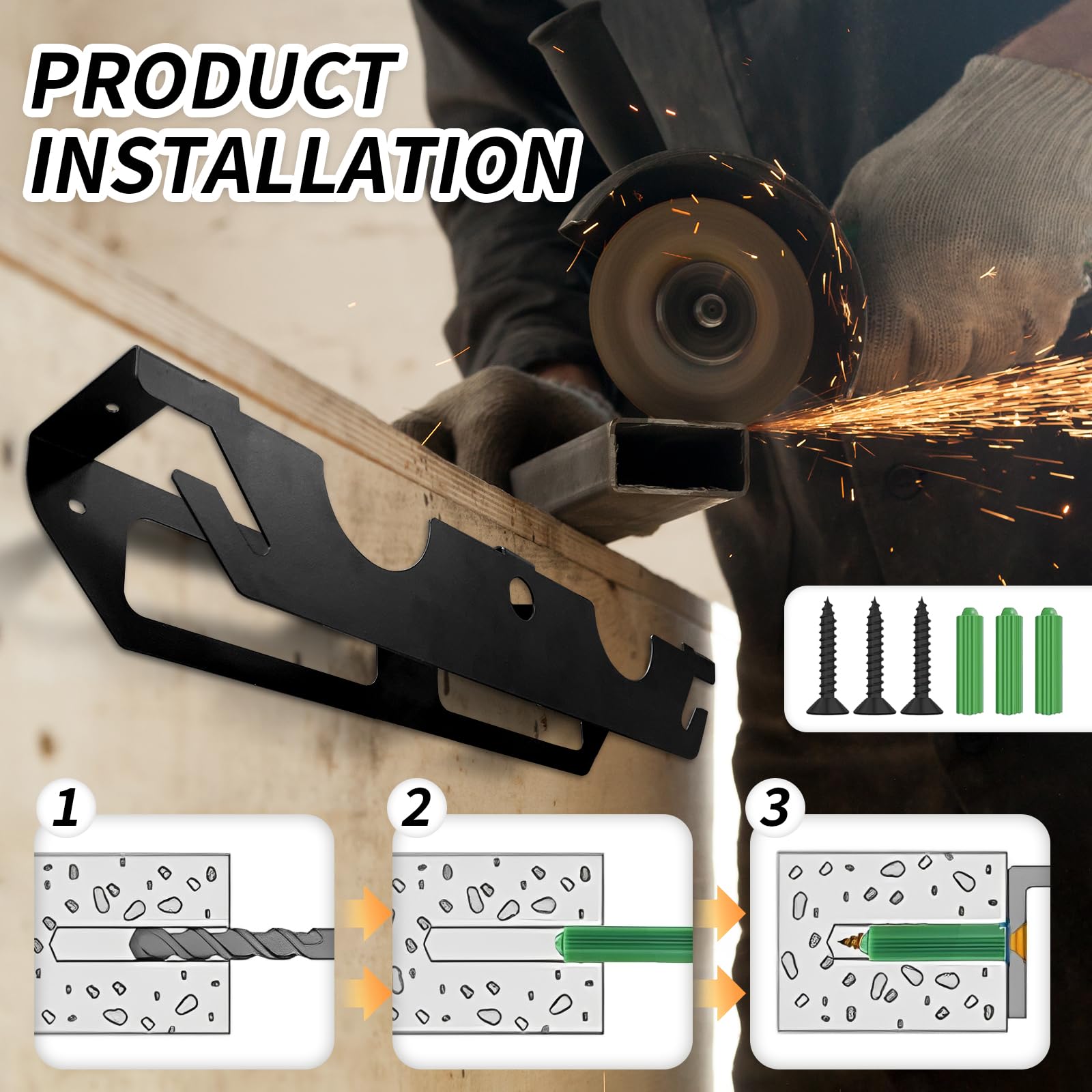 Support Pour Meuleuse D'angle - Étagère De Rangement D'angle