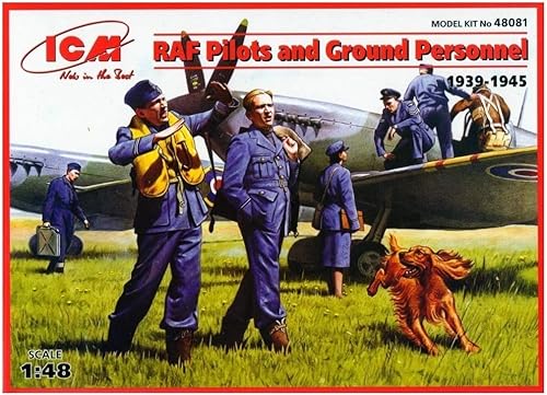 Miniatura 2 de ICM Modelos RAF Pilotos y personal de tierra 1939-1945 Kit de construcción