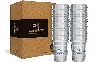 Ball 16 oz Aluminum Party Cups with Lids and Straws