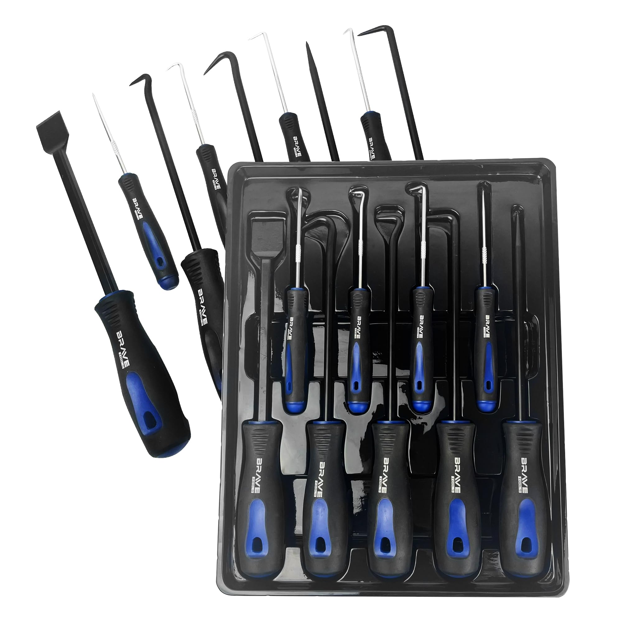 9PC Scraper Hook and Pick Tool Set O Ring Seal Gasket Removal & Mini Hook & Pick for Remove Hoses and Gaskets, Auto and Electronics Maintenance Tools