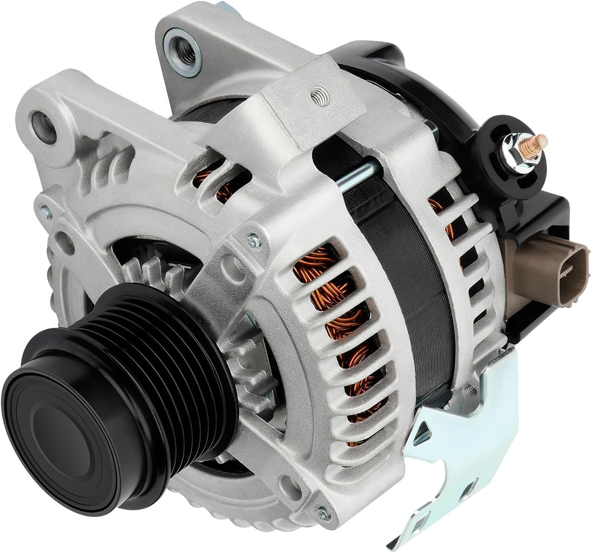 Alternator L4 2.4L 100Amp for Toyota Camry 2007-2009 | Fit Corolla 2009-2010, Vibe 2009-2010, Scion xB 2008-2013 | OEM #11195, AL3321X, 104210-4880 | 12V, 100Amp, CW Rotation