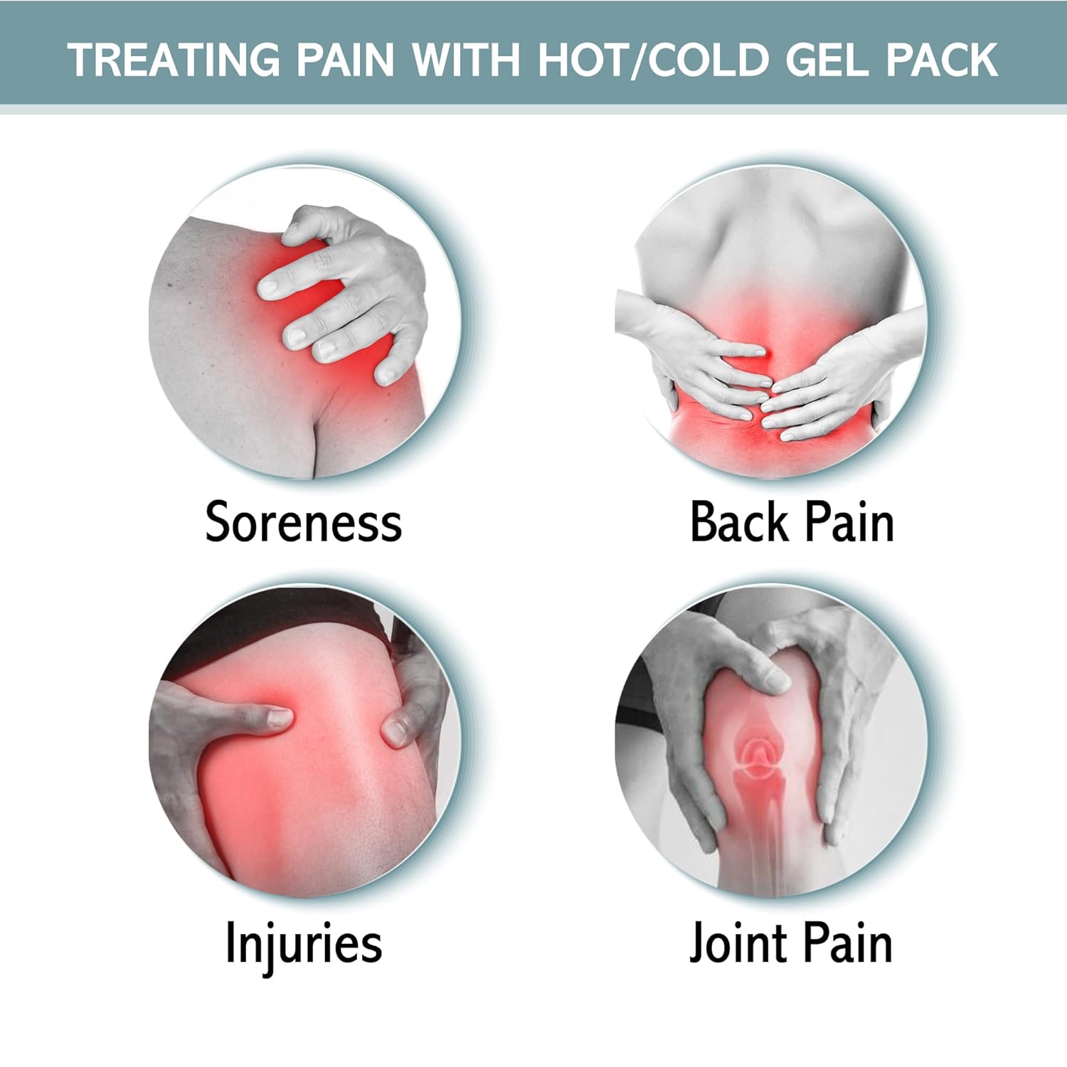 Coronation for injuries reinstroofing Pro compressed hot and cold gel ice packs | Knees, back, shoulders, weapons, migraine relief, sprains, muscle pain, injury and leg adjustable and flexible pain relief