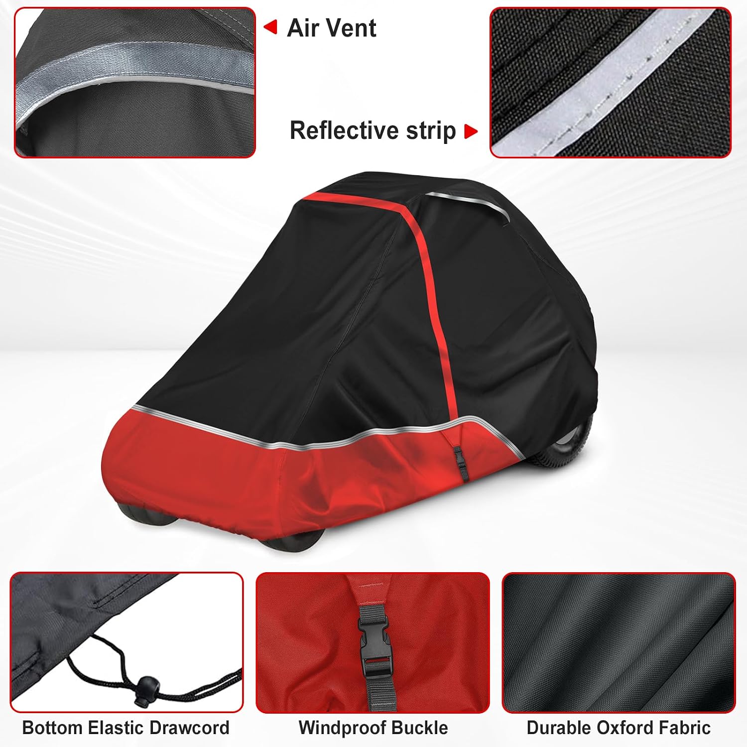 490-7516 Zero Turn Riding Lawn Mower Cover Compatible with Toro 32" 42" 50" TimeCutter and Z-Master 5000series,420D Oxford Sun Dust Water Resistant with Elastic Cord & Storage Bag (490-7516)