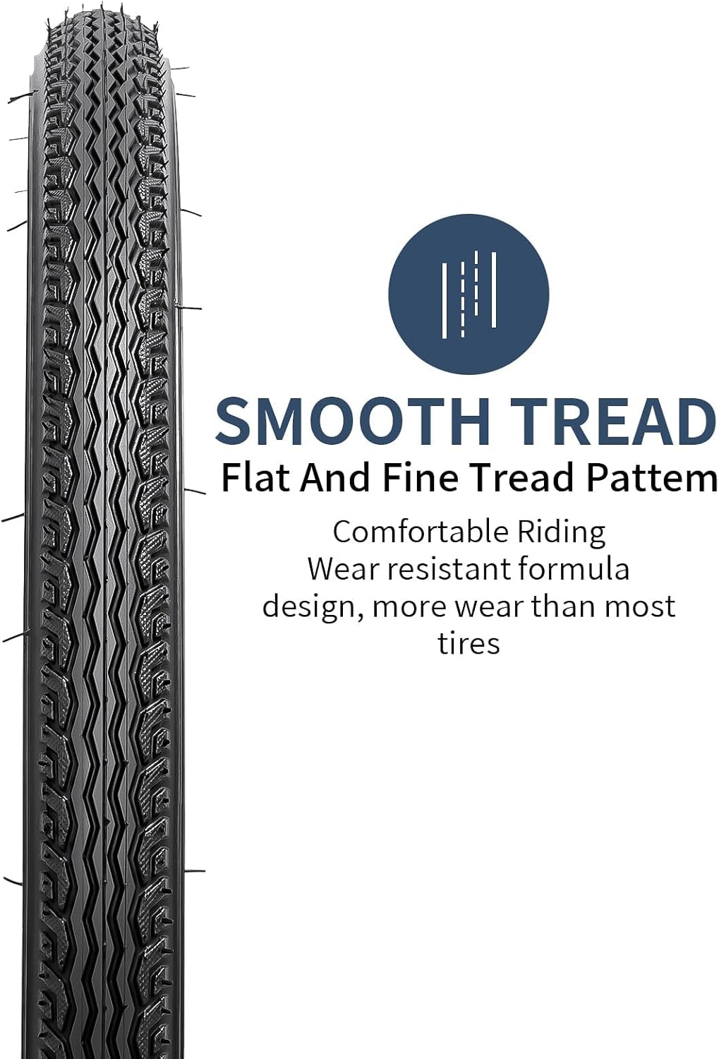 YUNSCM 2-PCS 20" Bike Tires 20x1.75/47-406 Compatible with Road Bike 20 x 1.75 20X1.75 Bicycle Tires (Y-1207)