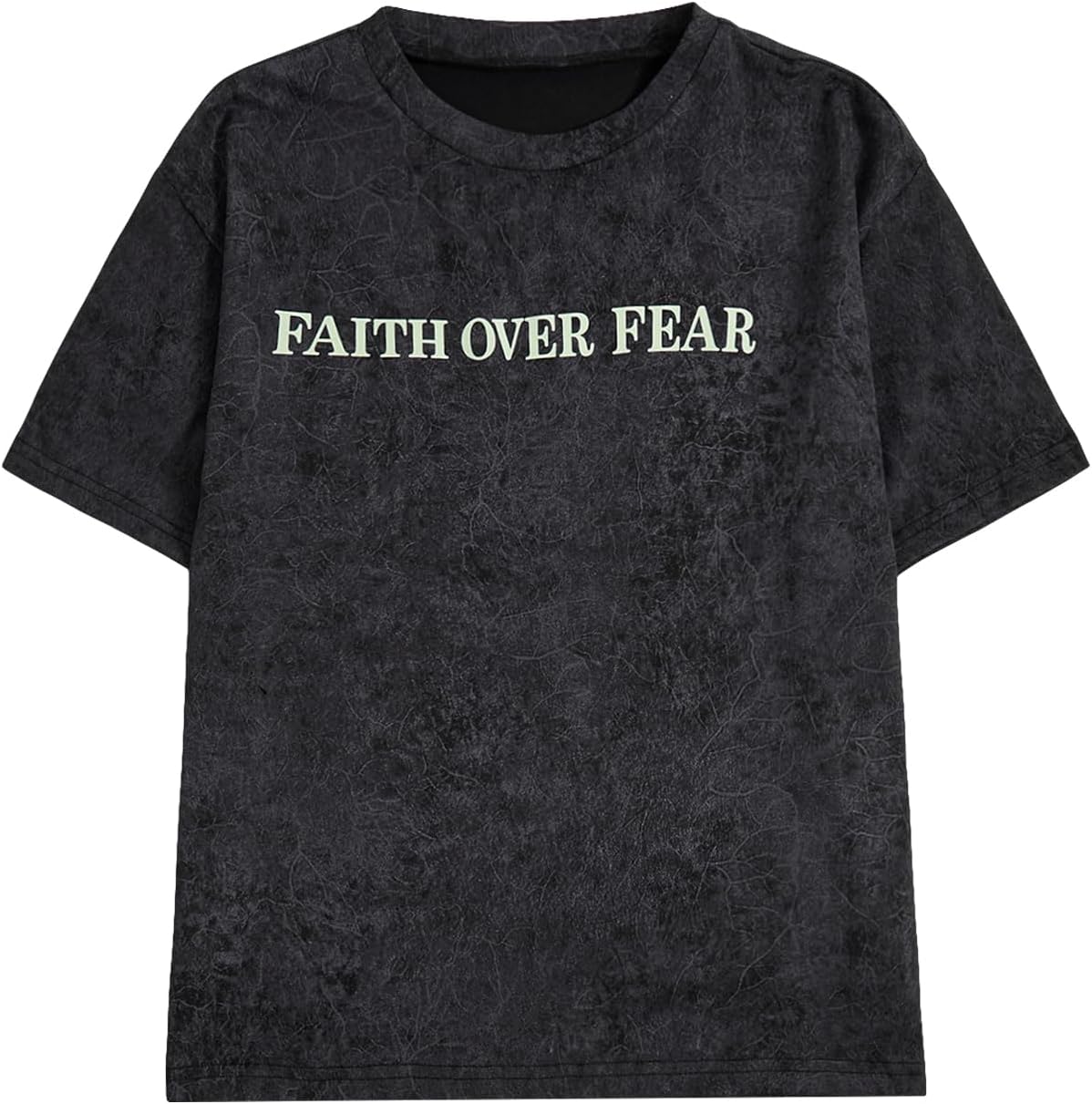 Boy's Letter Print Graphic Tees Short Sleeve Vintage T Shirt Round Neck Summer Tops Streetwear - Image 2