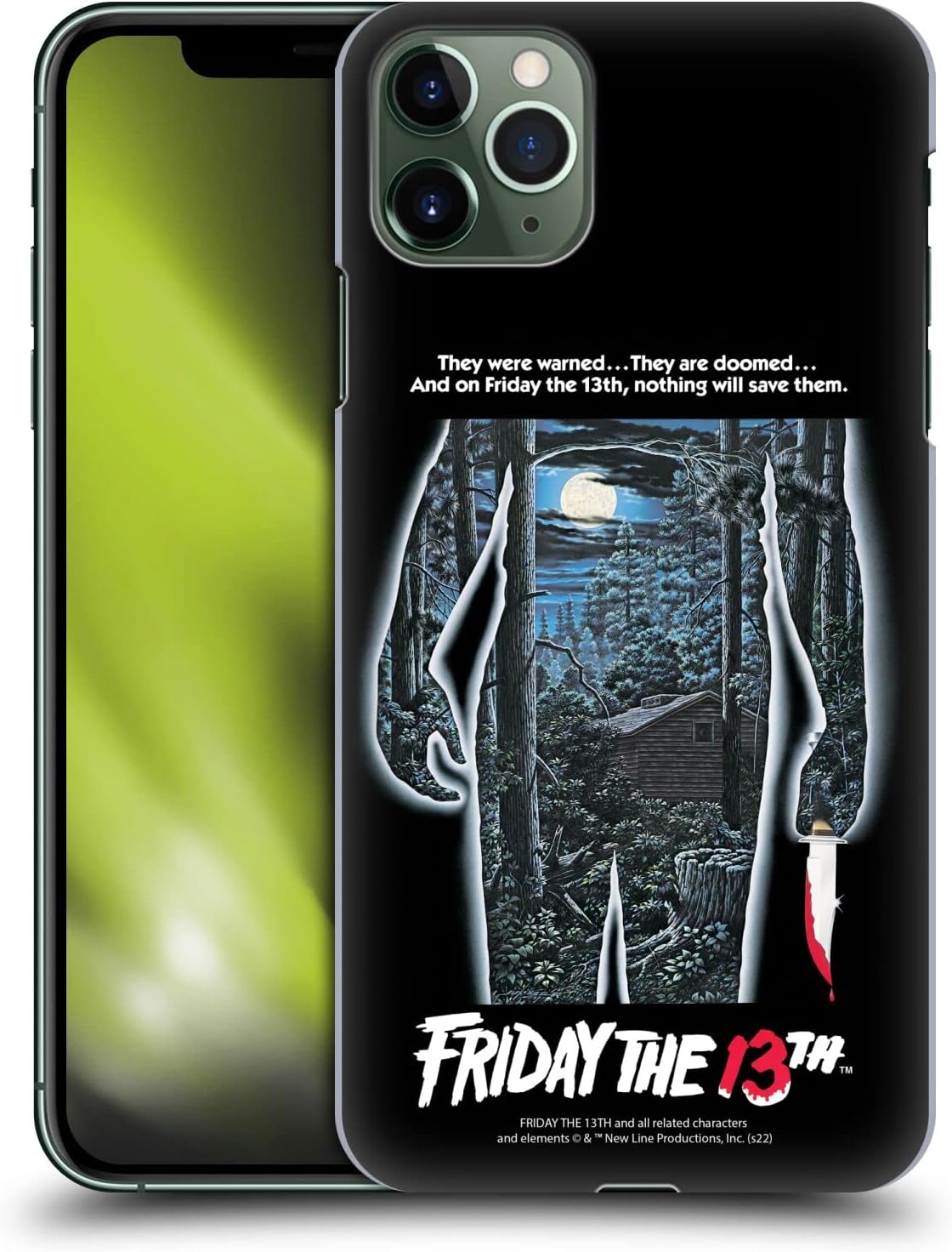 Head Case Designs Officially Licensed Friday the 13th 1980 Poster Graphics Hard Back Case Compatible with Apple iPhone 11 Pro Max