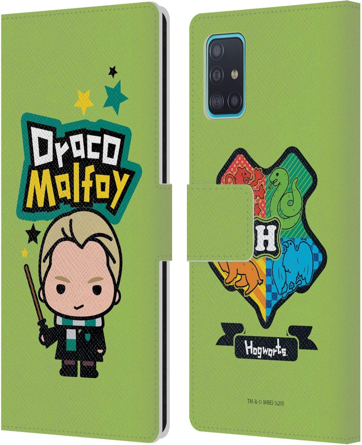 Head Case Designs Officially Licensed Harry Potter Draco Malfoy Deathly Hallows XXVIII Leather Wallet Case Compatible with Samsung Galaxy A51 (2019)