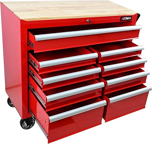 46 in 9-Drawer Mobile Workbench