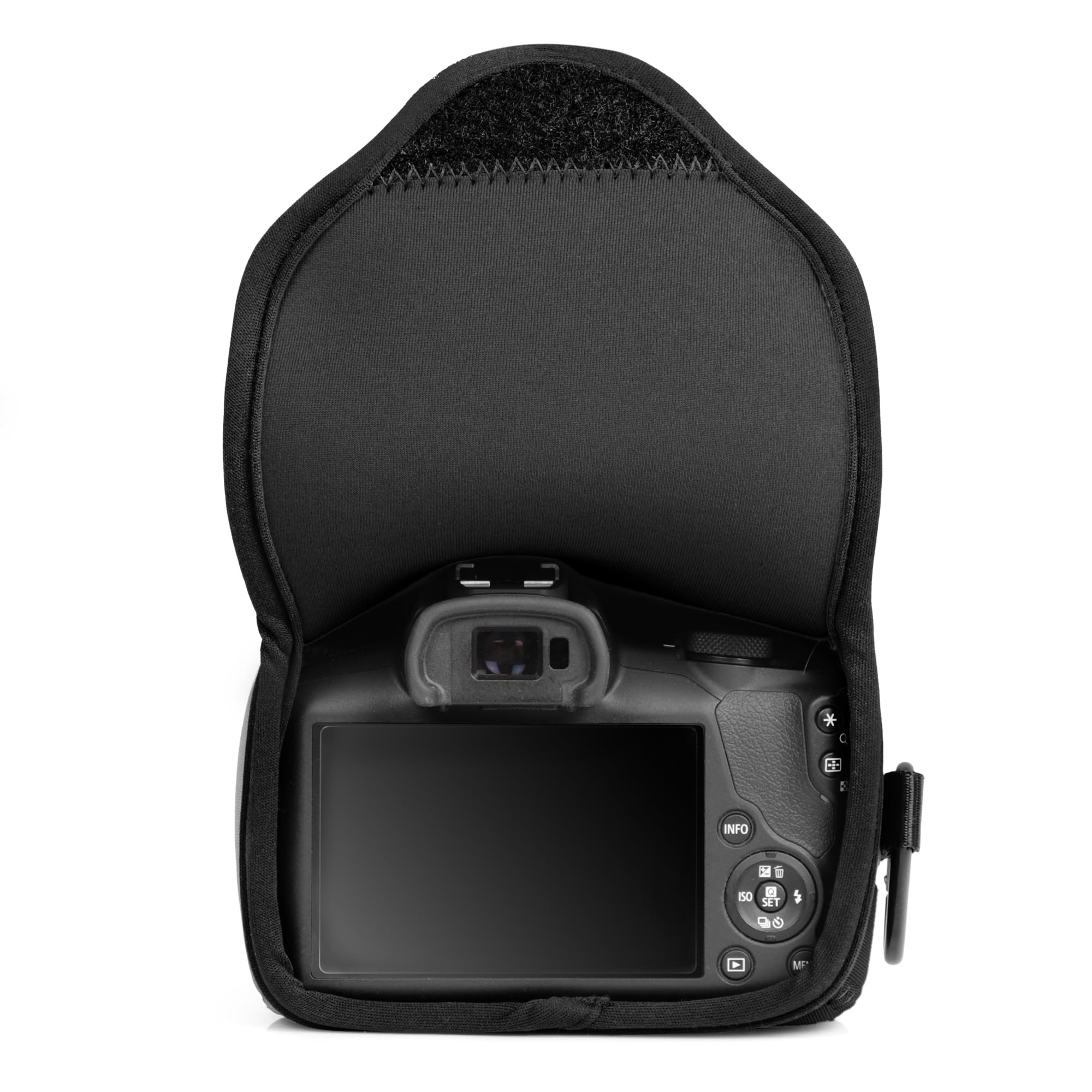 MegaGear Neoprene Camera Case for Canon EOS R100 (18-45mm)- Stylish and Protective Digital Photography Bag (Black) - Image 4