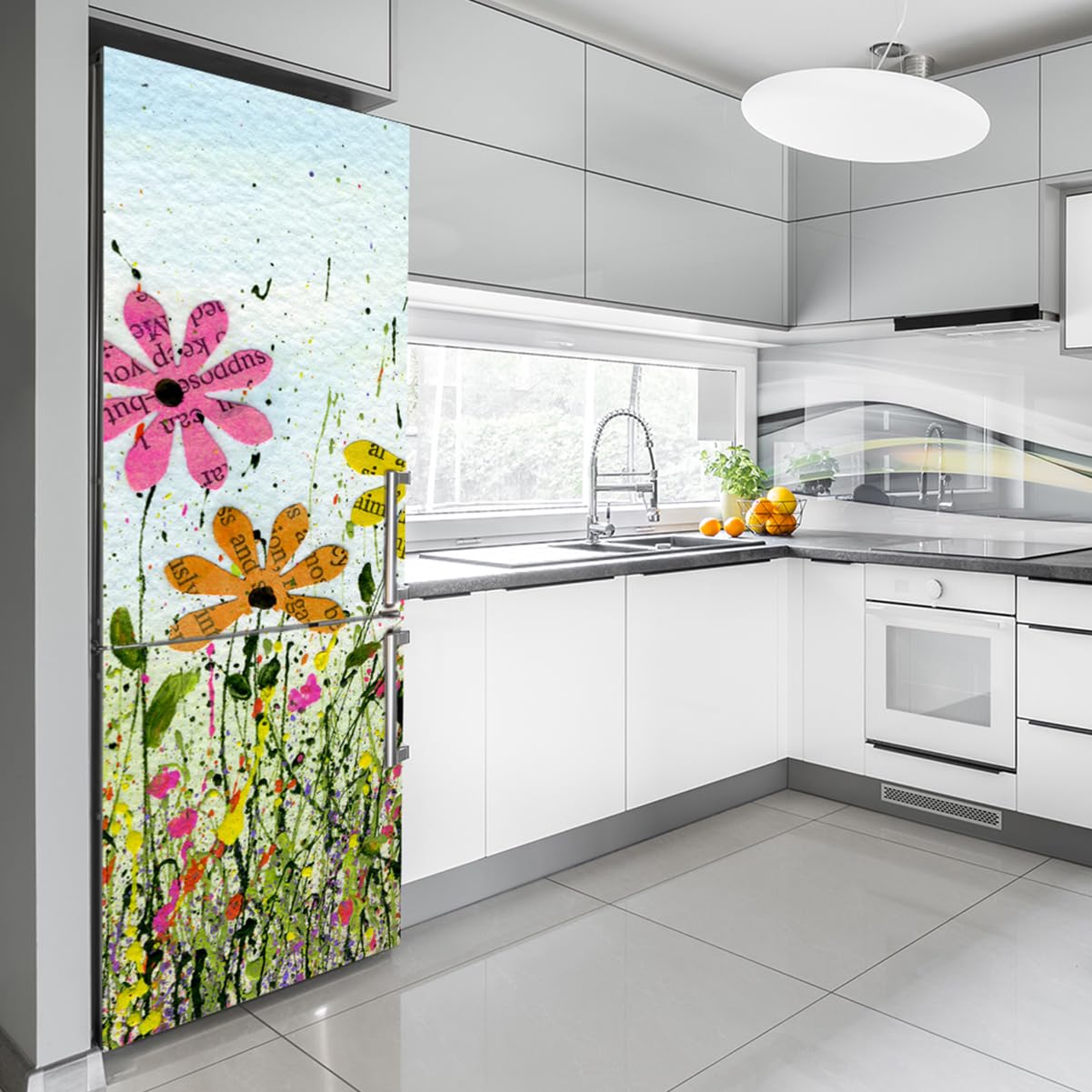 Adesivi Murali Decorativi Pinguini Sanfly - Per Frigorifero, Pareti, Vetro E Mobili