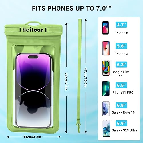 Miniatura 5 de Funda impermeable universal para teléfono celular con cordón para iPhone 15 14 13 12 Pro Max Xs Max XR X 8 7 6S Plus SE, Galaxy S22 S21 S20 S10