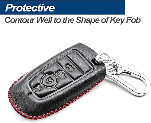 Miniatura 9 de Funda de piel auténtica compatible con Ford Mustang Edge Expedition Explorer F-150 Lightning Ranger Bronco Escape Maverick Transit Connect Fusion