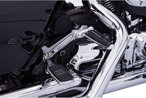 Miniatura 1 de Soportes de clavija ajustables para pasajeros (cromado) para Harley Davidson 93 modelos Harley-Davidson Touring en adelante, Tri Glide y Freewheeler