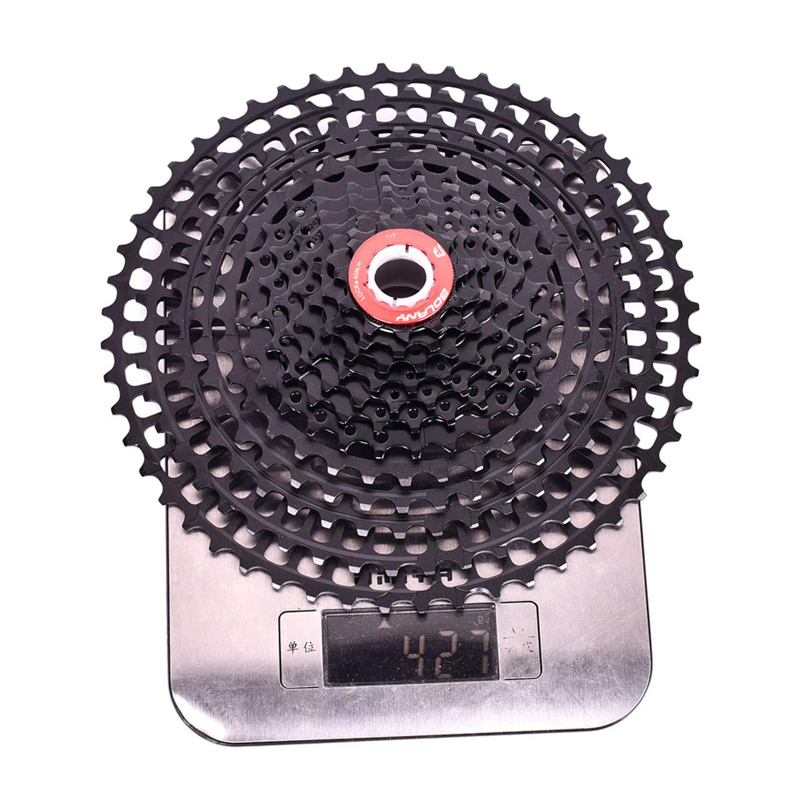 Unisex - MTB per Adulto 12 velocità 11-52T Cassetta Nero Ultraleggero Bicicletta volano Bici Ruota Libera Parti Montagna,