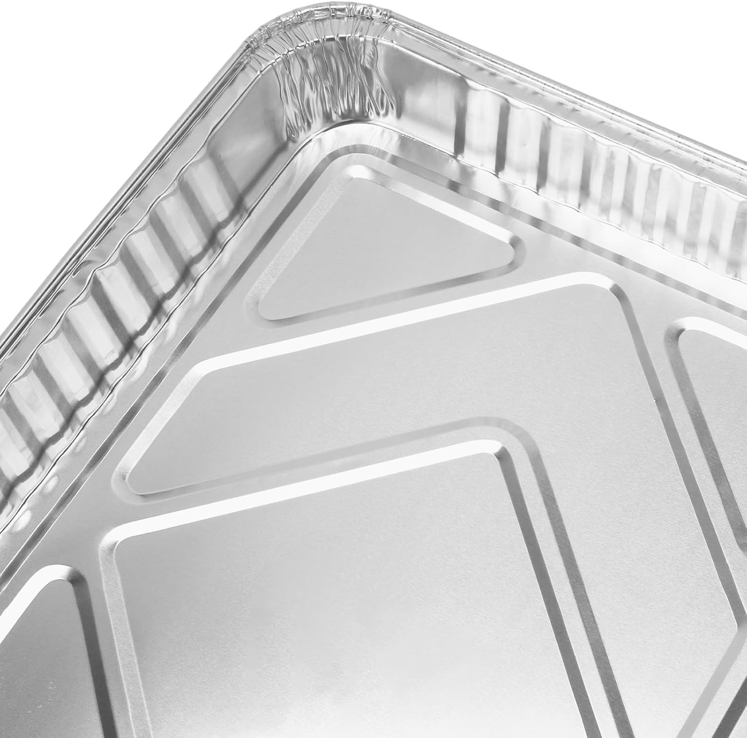 MANCHAP 40 PCS Aluminum Pans, 1/4 Size Foil Cookie Sheet Disposable Baking Cake Pans, Foil Trays for Prepping, Cooking, Baking, 12.8 x 8.9 x 1.4 inch