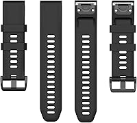 Vista 7 de TenCloud Compatible con Fenix 7X Bands 1.024 in silicona Sport Band repuesto para Garmin Fenix 7X6X Zafiro5X PlusTactix 7 Pro Smartwatches
