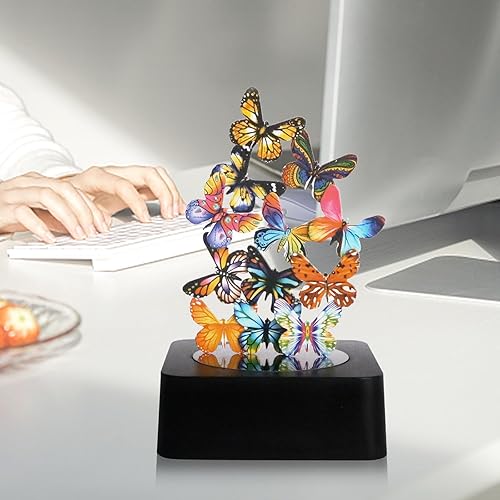 Miniatura 5 de Juguetes de escritorio para oficina para adultos, diseño de mariposas magnéticas, decoración de escritorio para mujer