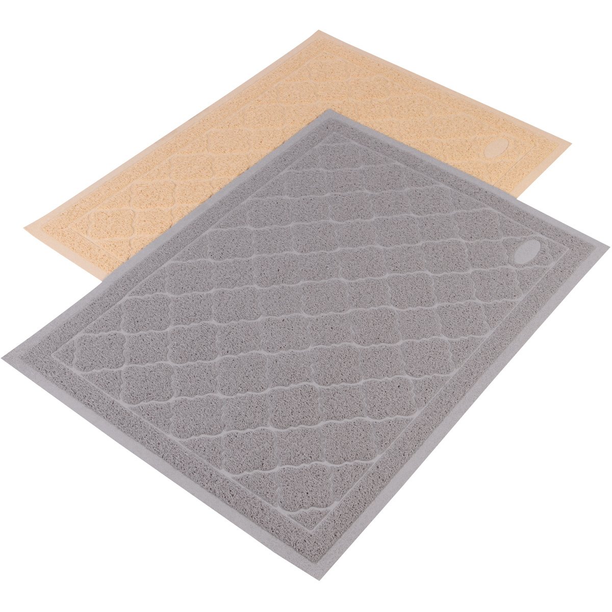 KOONIE Premium Cat Litter Mat, Litter Trapper, Non-Toxic, Non-Slip, Soft on Kitty Paws, Scatter Control, Durable and Easy to Clean, Jumbo Size (47" x 35"), Gray