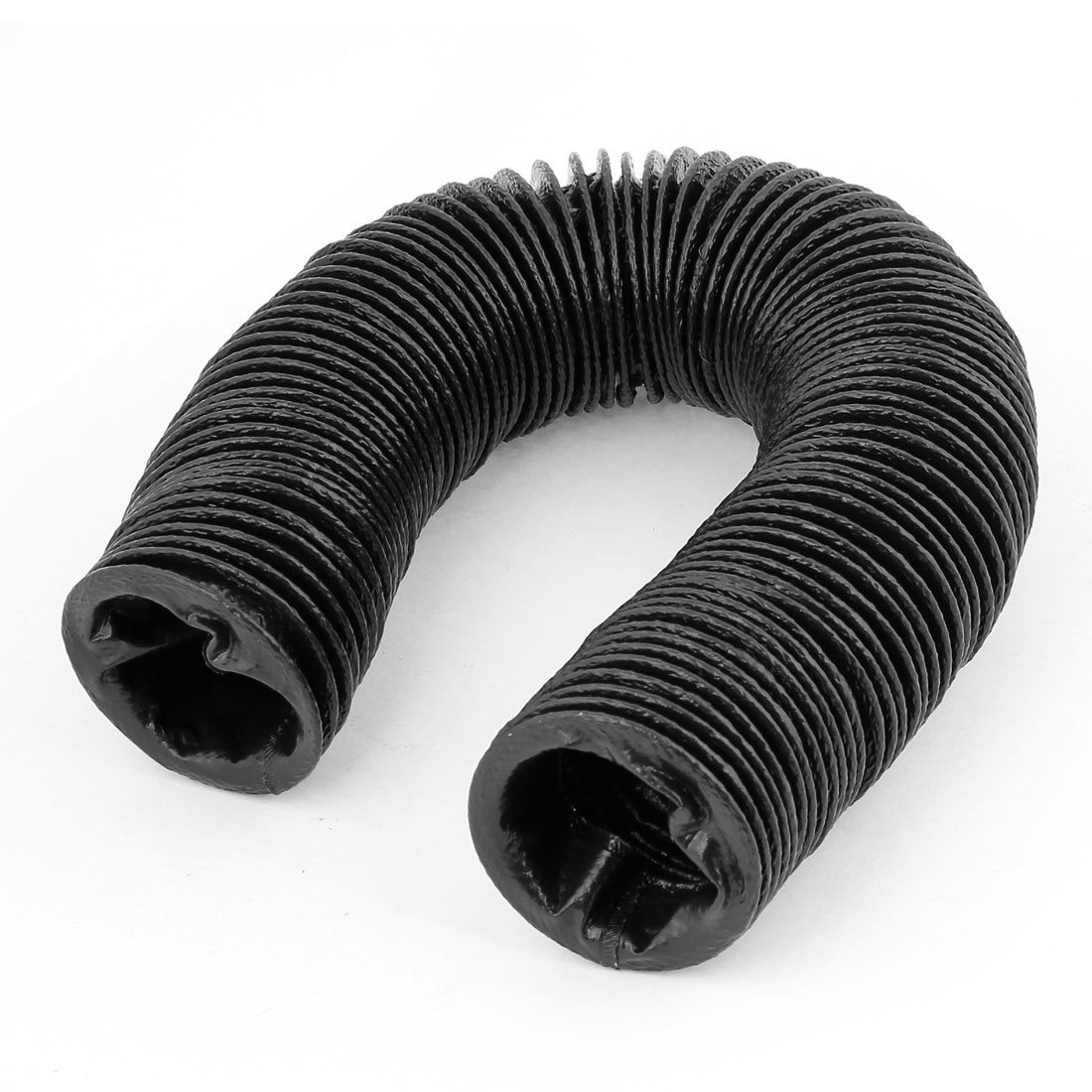 5.5cm x 100cm Round Flexible Tube Machine Tool Ball Screw Cover Black