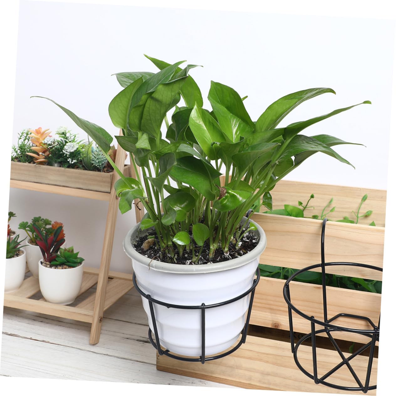 SUPVOX 6pièces Supports Muraux Pour Jardinières Lot De Suspensions De Jardinière Intérieure Supports Balcon De Extérieure Pour Plantes