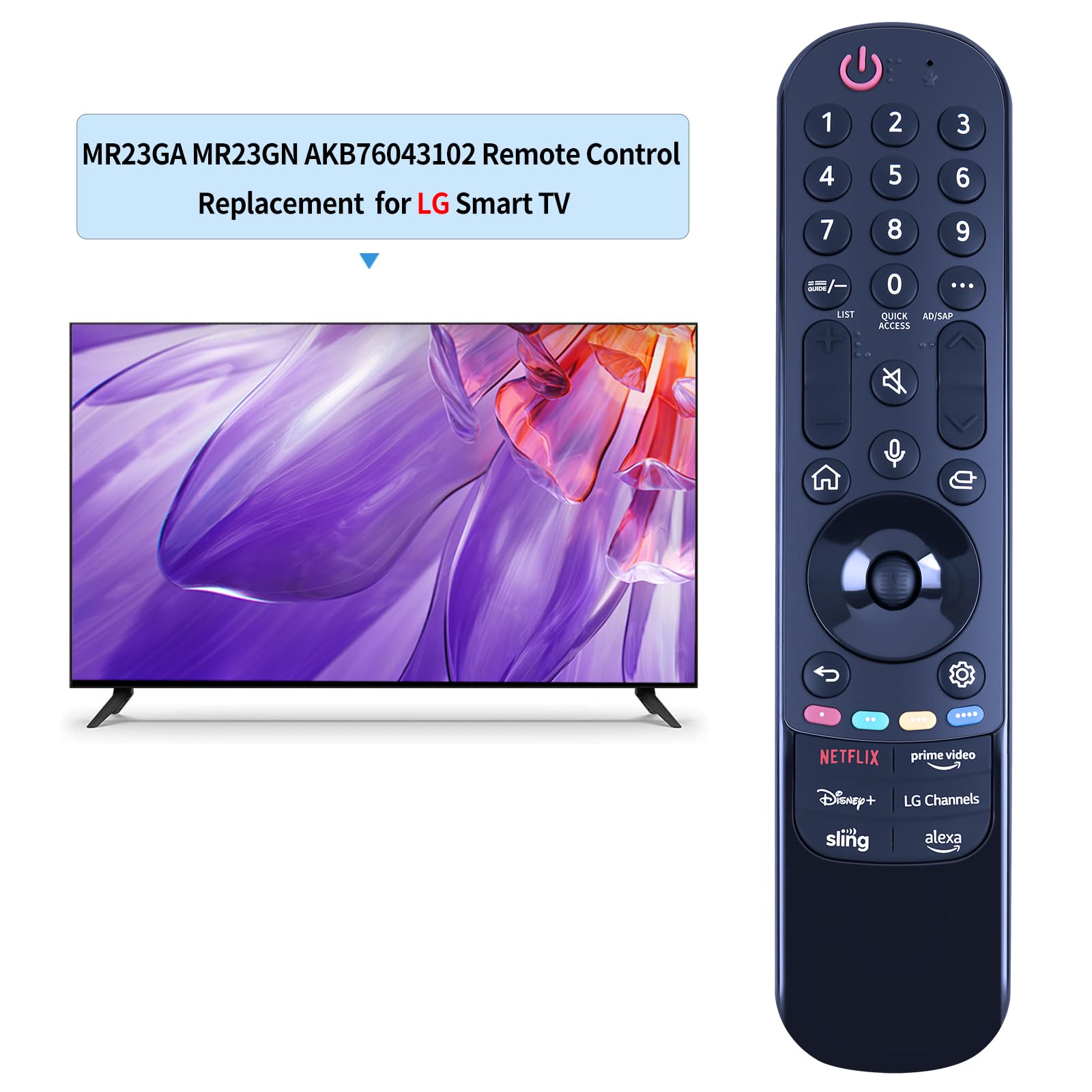 Mando A Distancia MR23GA AKB76043102, Compatible Con