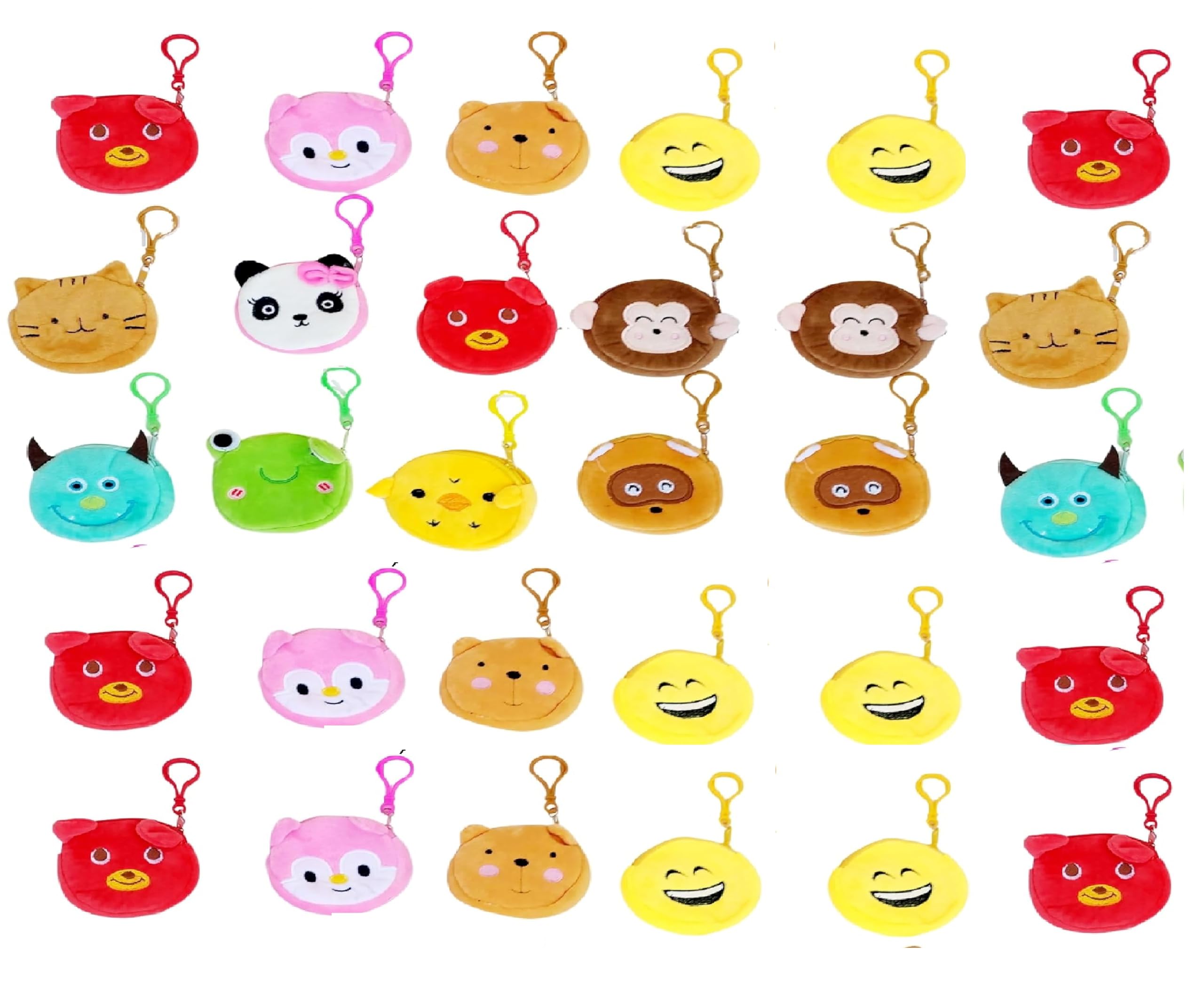 Birthday Party Return Gift Ideas Bulk for Kids Children Boys Girls Bags Multicolour Zip Pouch Trendy Coin Purse Soft Bag Cradle cermony Baby Naming Pack (40)