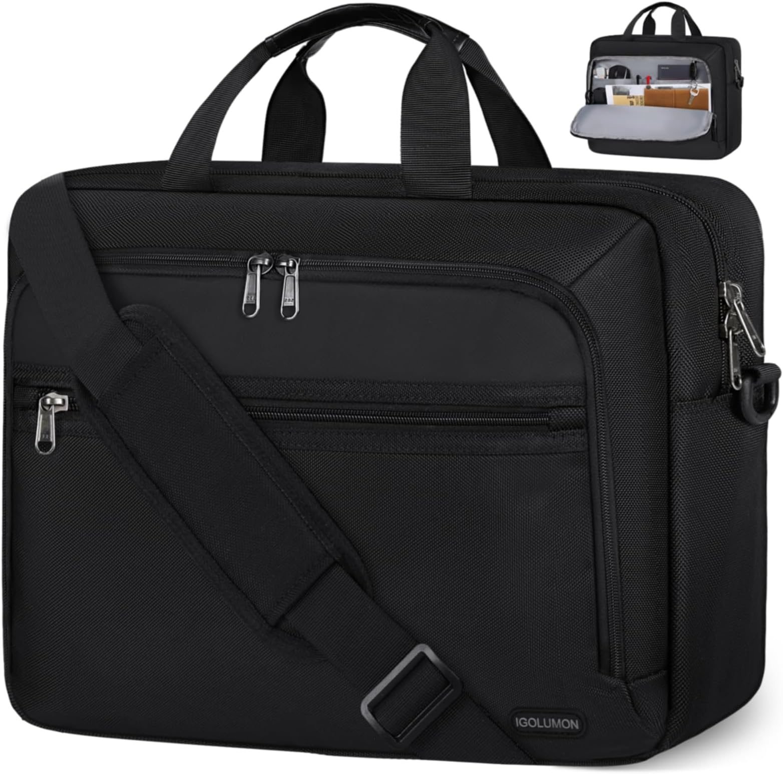 15.6 inch Laptop Bag for Men Large Laptop Briefcases Waterproof
