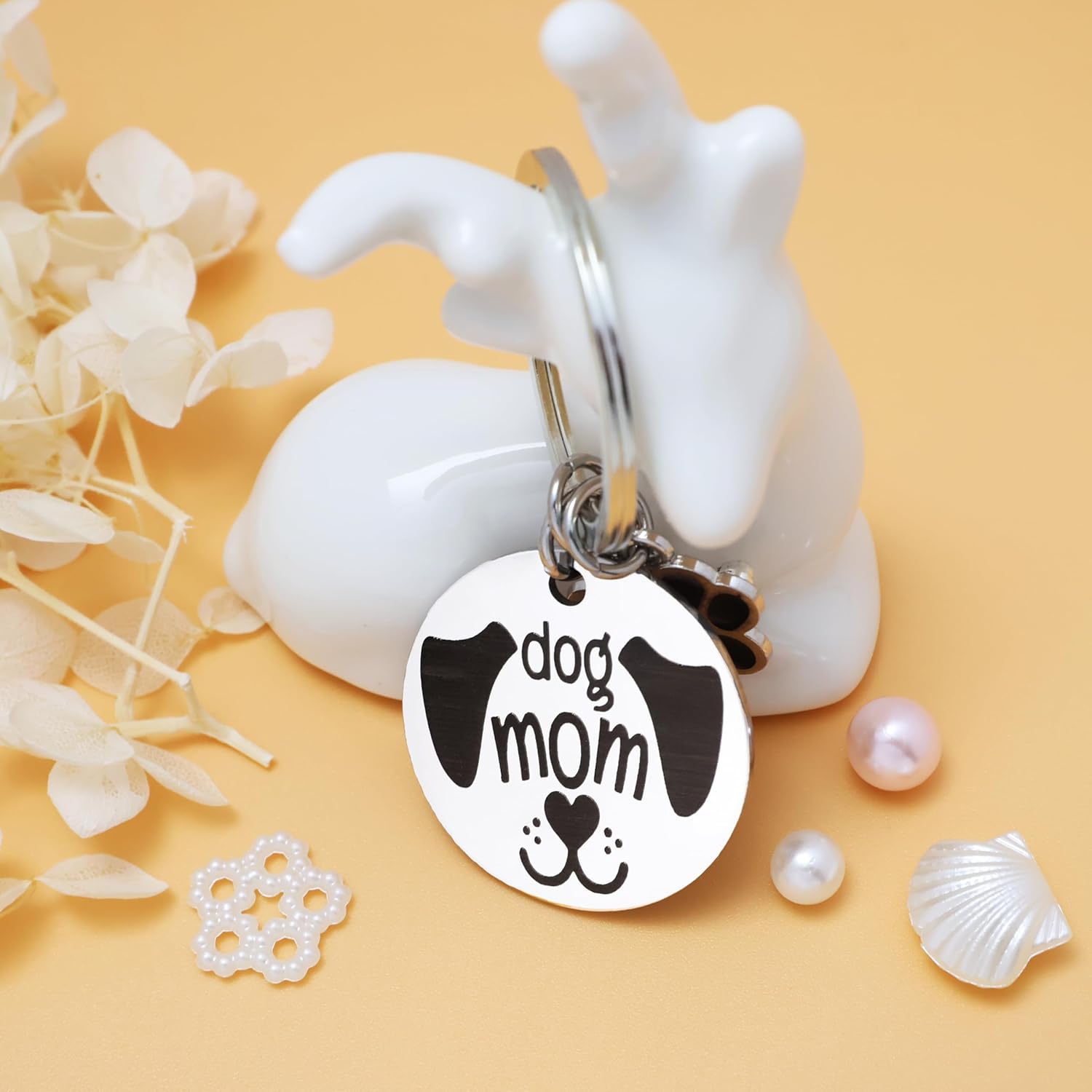Dog Mom gifts for women Paw Dog Keychain, Funny Mum Gift Keyring Pet Owner Gift, Dogs Themed Keyring for Women Men Bag Purse Wallet Handbags Backpack for Halloween Birthday Christmas - Image 5