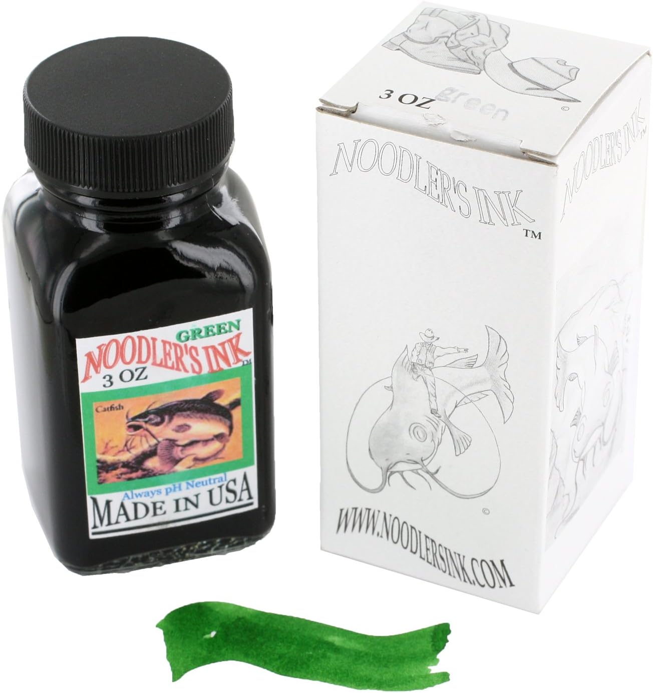 Ink Fountain Pen Bottled Ink, 3oz, Standard Green by Noodler's Ink