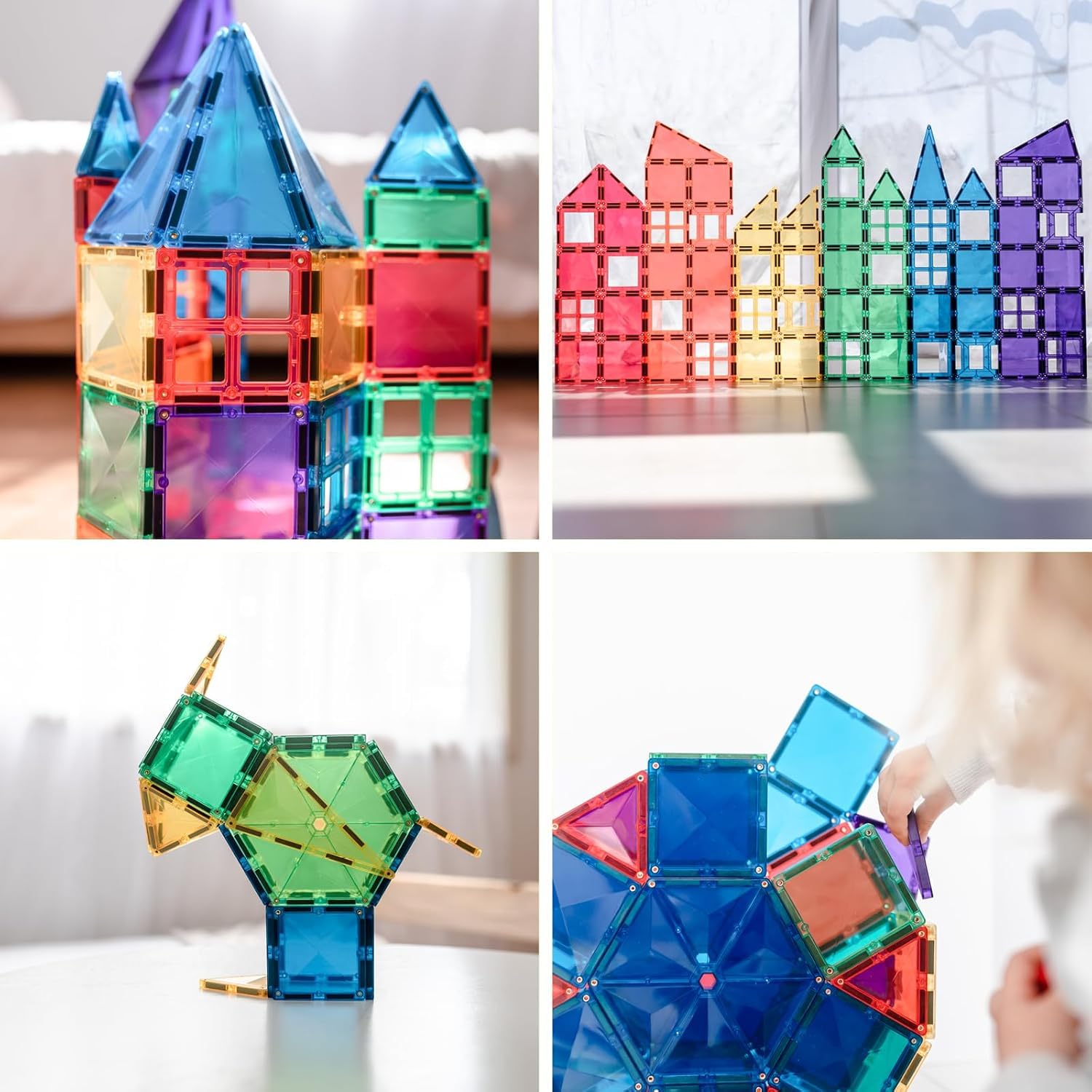 CONNETIX Magnetbausteine Regenbogen Megapackung, 212 Stück