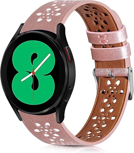 Miniatura 1 de Correa de cuero de encaje suave de 0.78 pulgadas compatible con Samsung Galaxy Watch 7654 de 1.575 pulgadas, 1.732 pulgadas, Samsung Galaxy Watch 6