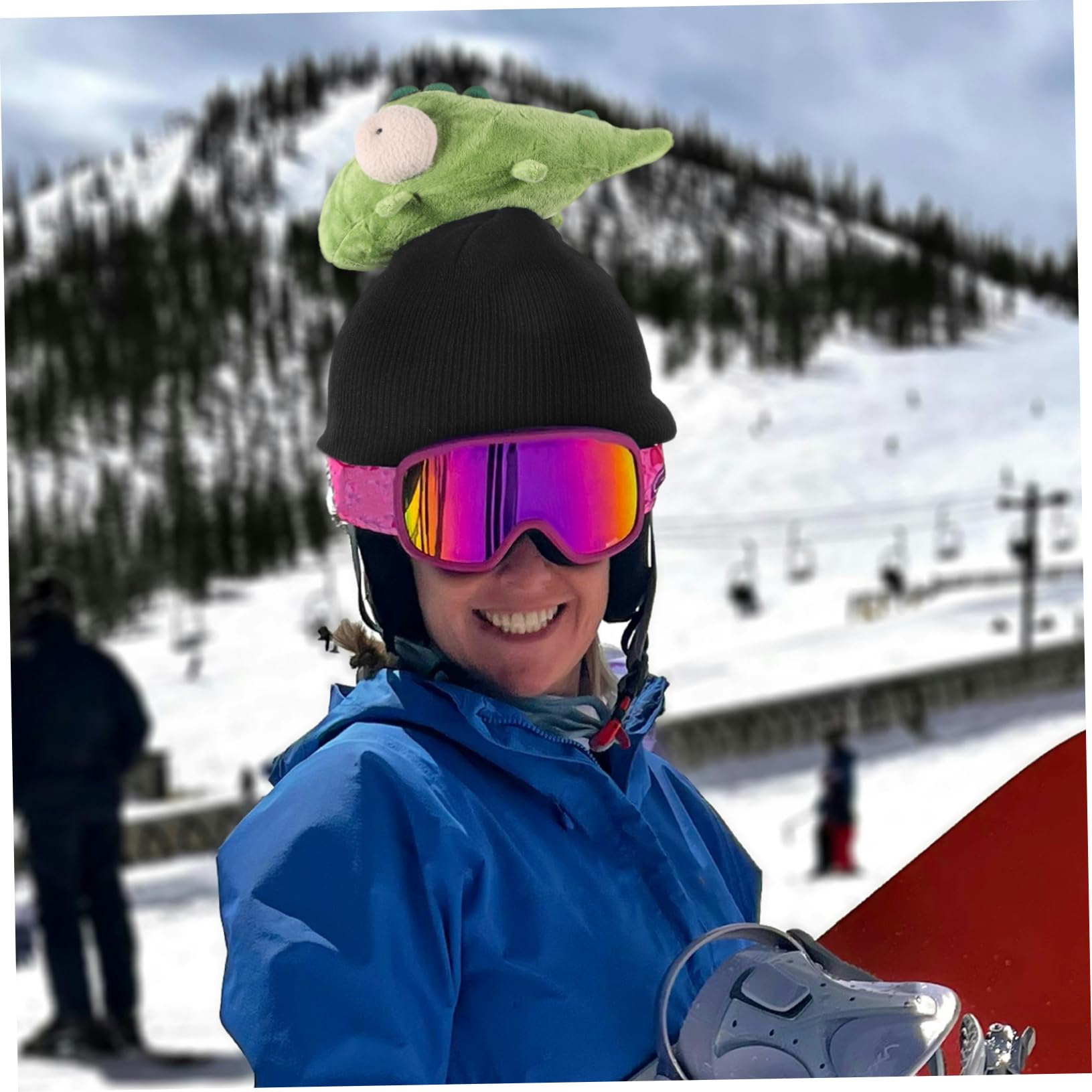 ifundom Copertura Decorativa per Proteggere Casco Durante lo Sci per Casco da Sci Sottile e Resistente in Filato di Lana