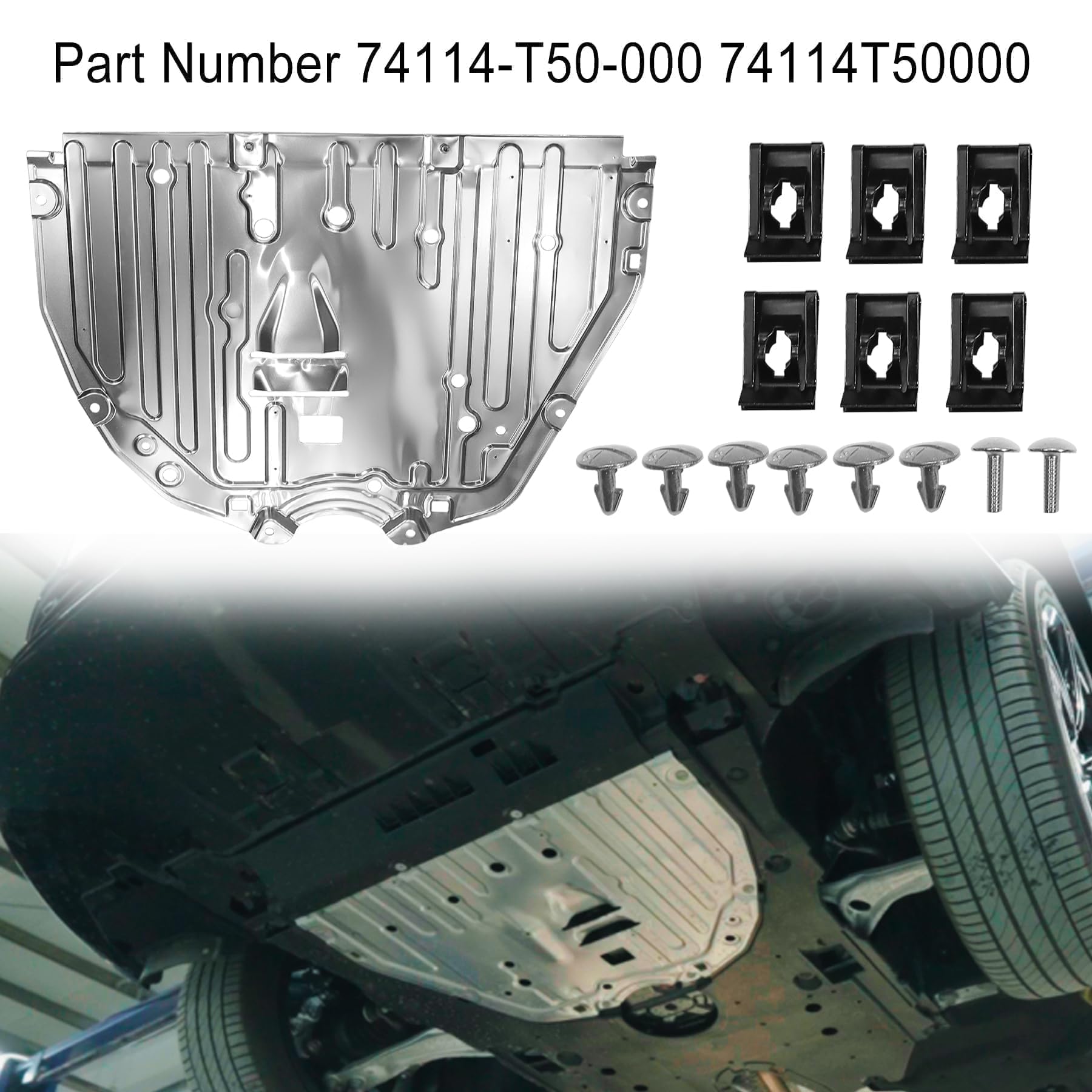 Amazon.com: Shtuomoland 74114-T50-000 Engine Splash Shield Guard