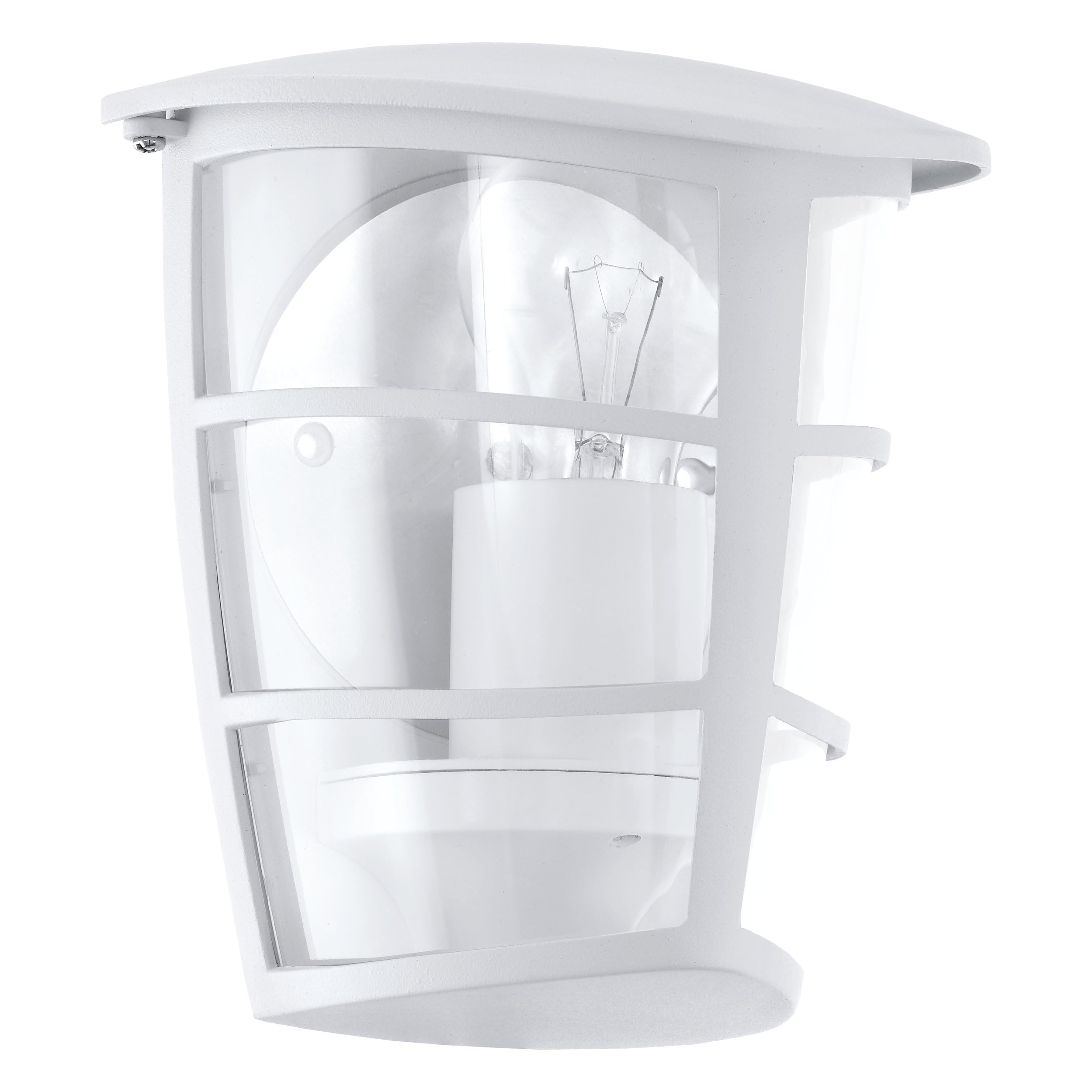 Eglo White/Light Aloria Ip44 Exterior Cast Aluminium Wall