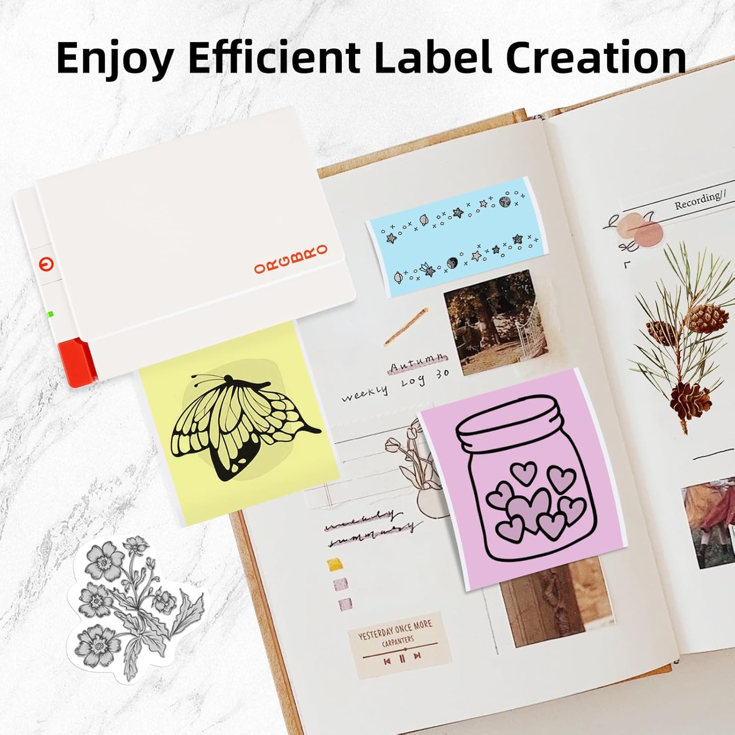 ORGBRO Sticker Paper features