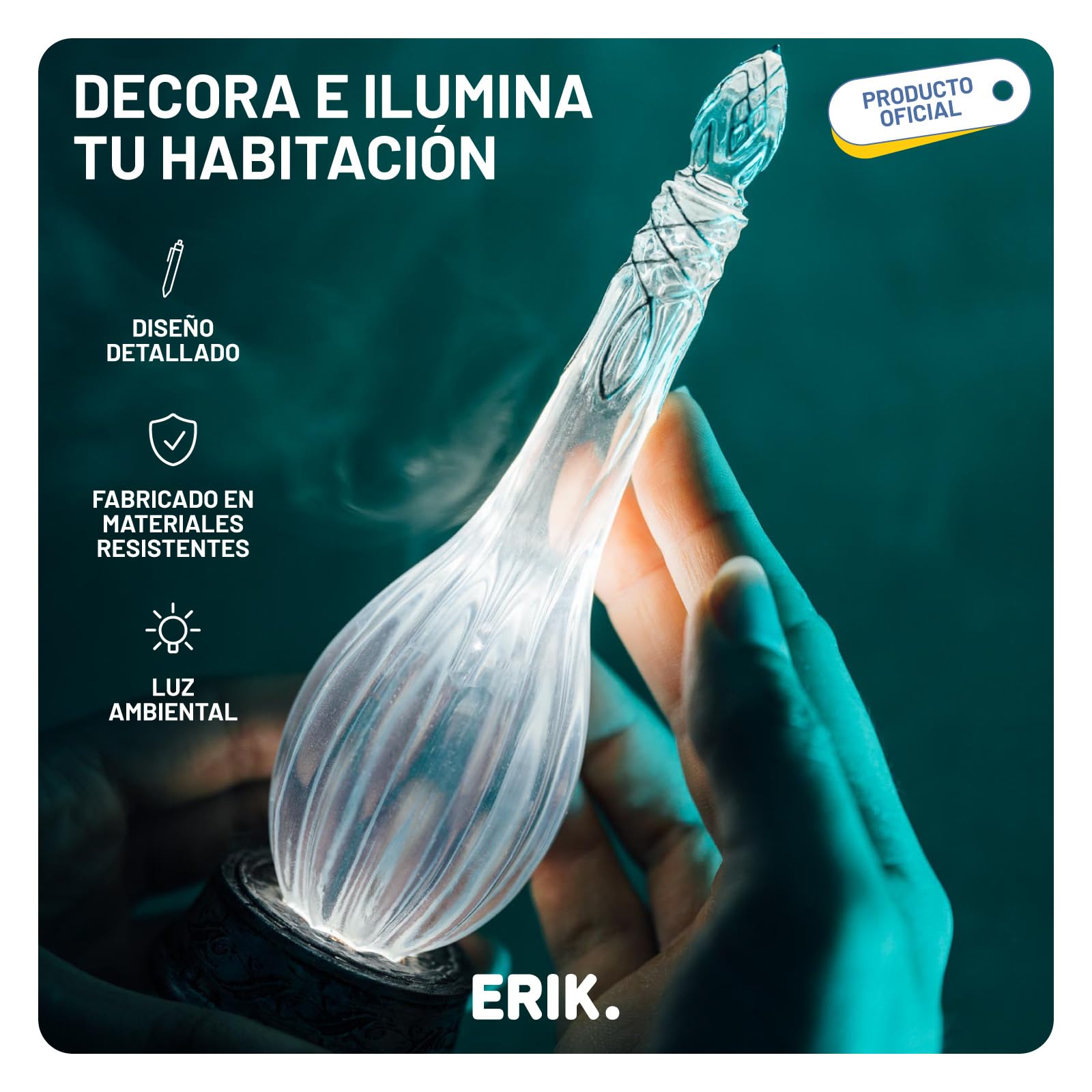 Lampara El Señor de los Anillos Earendil - Lampara escritorio Gaming │ El Señor de los Anillos Regalos - Figura con LUZ LED tenue (Funciona con USB) Decoración Lord of the rings Merchandising OFICIAL