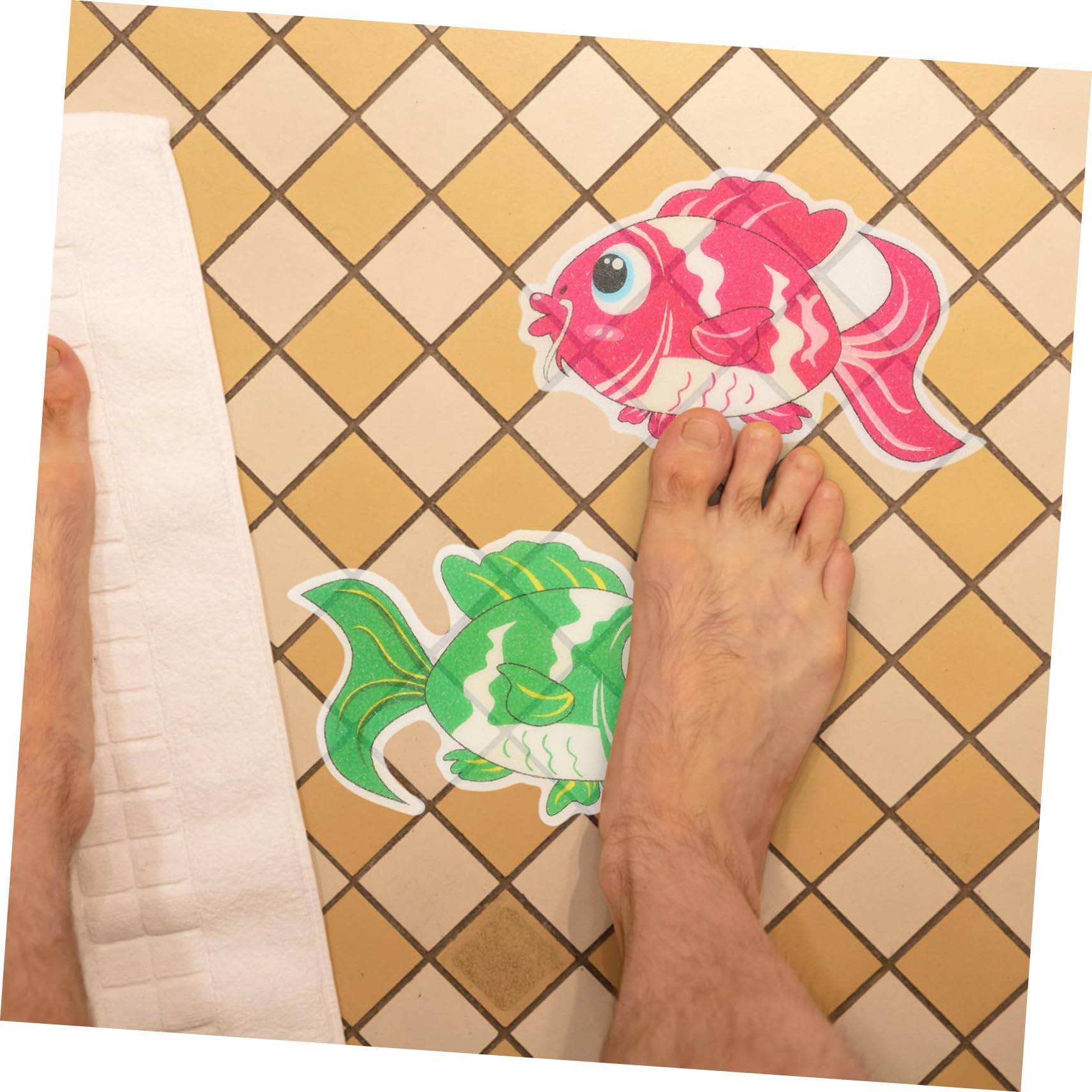36piezas Pegatinas Antideslizantes De Peces para Baño Decorativas De Peva Adherentes y Resistentes Prevención De Caídas Bañeras y Duchas para Hogar y Hoteles