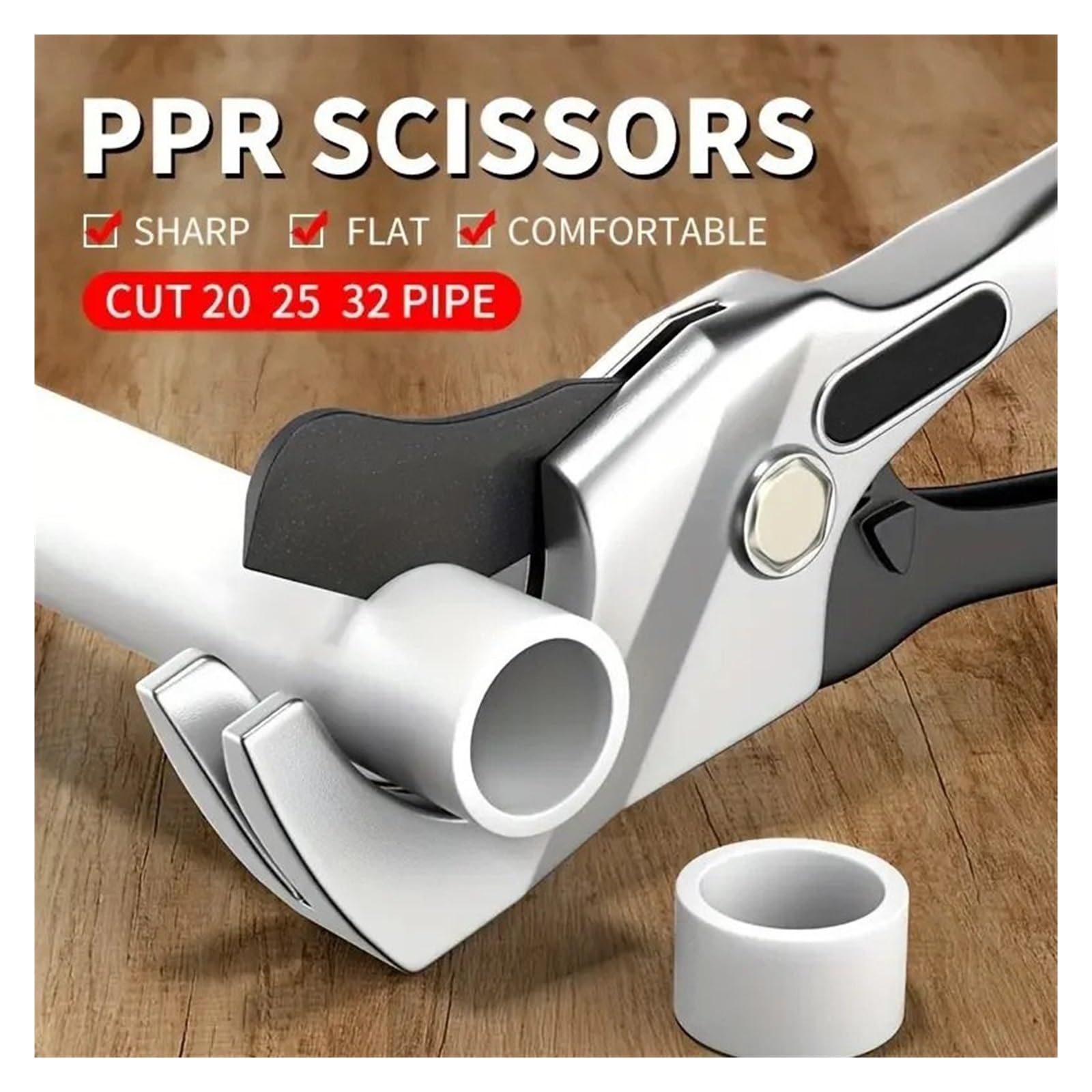 cortatubos Tijeras para cortar tubos de agua: corte rápidamente tubos y tuberías de PP, PVC, aluminio, ABS, PE, vinilo y caucho tubo pvc cortatubos(M 0-42MM)