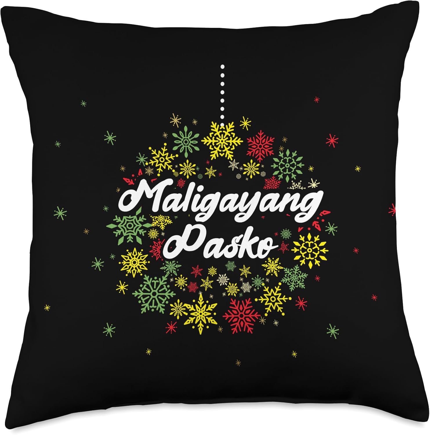 Philippines Filipino Christmas Maligayang Pasko Throw Pillow