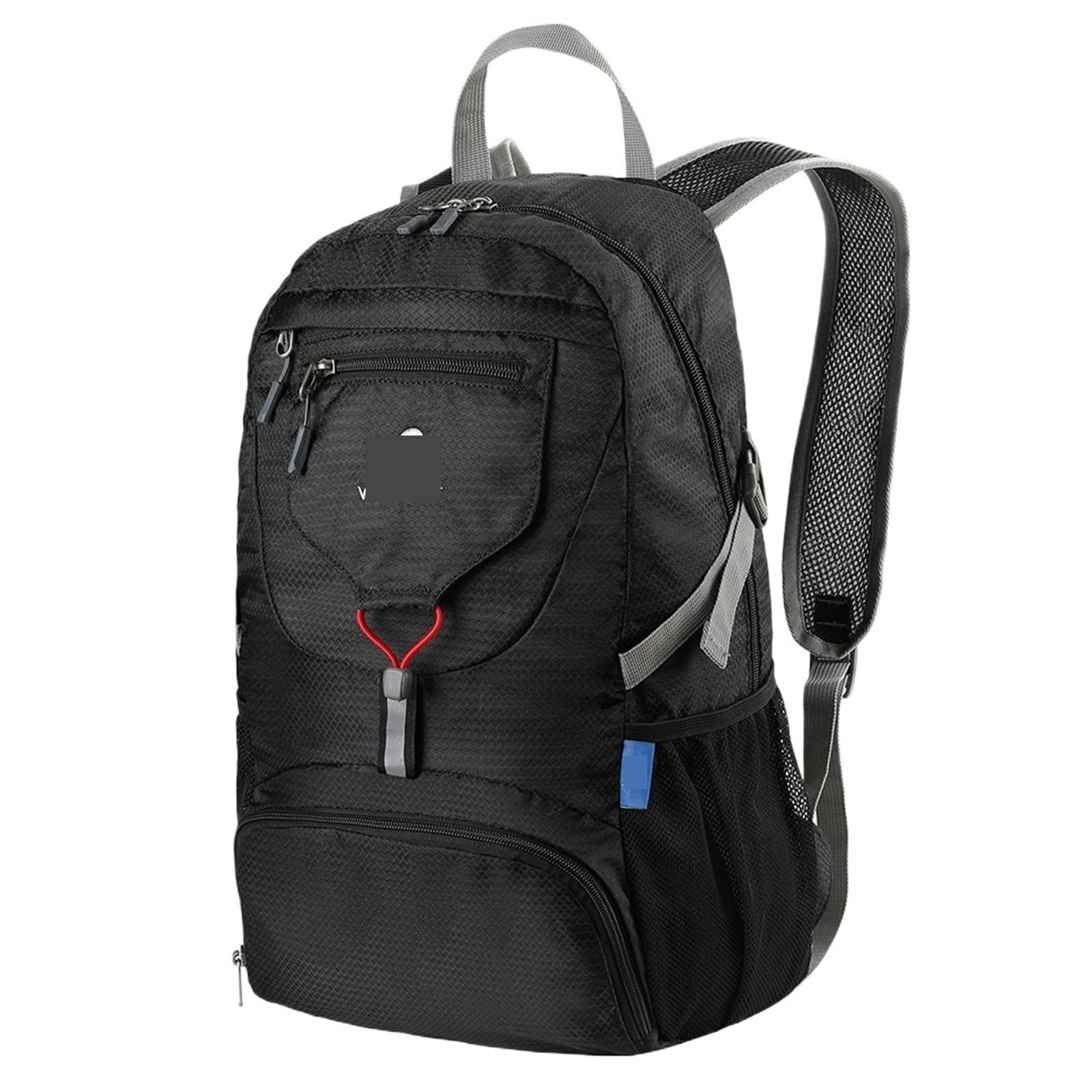 Zaino Pieghevole Ultraleggeri Zaino piccolo leggero e ripiegabile da 20 litri, pieghevole ultraleggero, viaggio, escursionismo, campeggio, zaino giorno for uomo donna(Black)