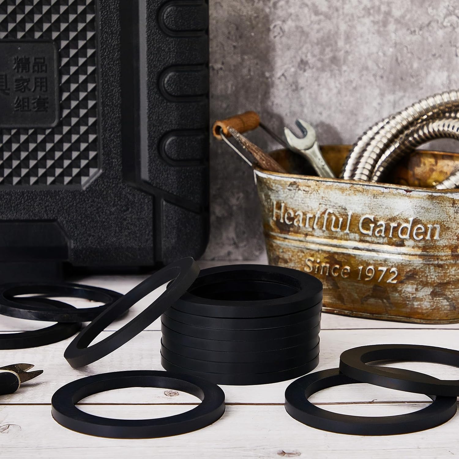 Fabbay 30 Pack 3" Camlock Gasket Fitting Cam Lock Hose Seal for Female Coupler Cam Groove Replacement Rubber Washer Black Rubber Gasket Ring Large Replacement Strainer for Pool Plunger Valves