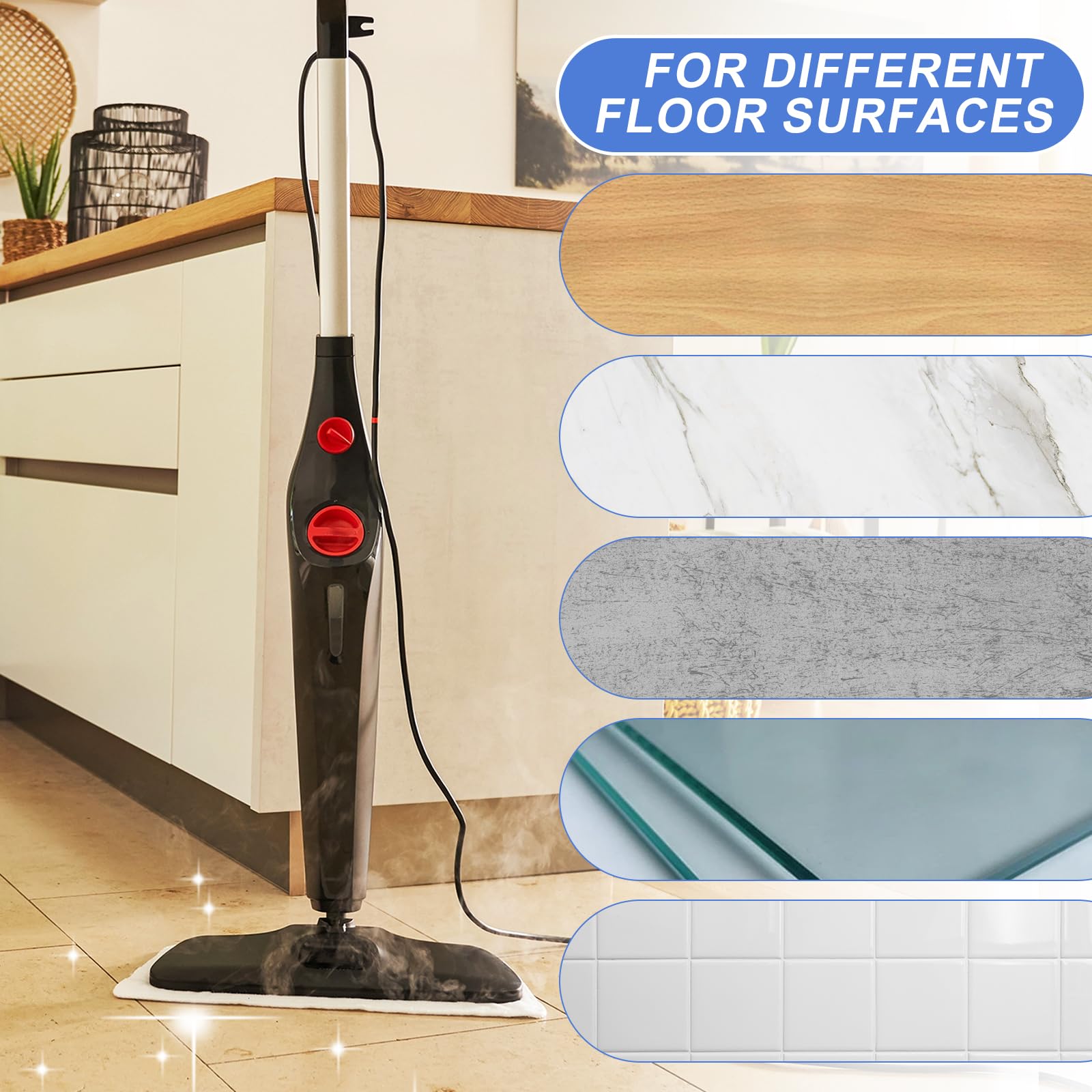 Housse Serpillière Microfibre Compatible Vileda Steam XXL - 2 Pièces - Lavable, Très Absorbante