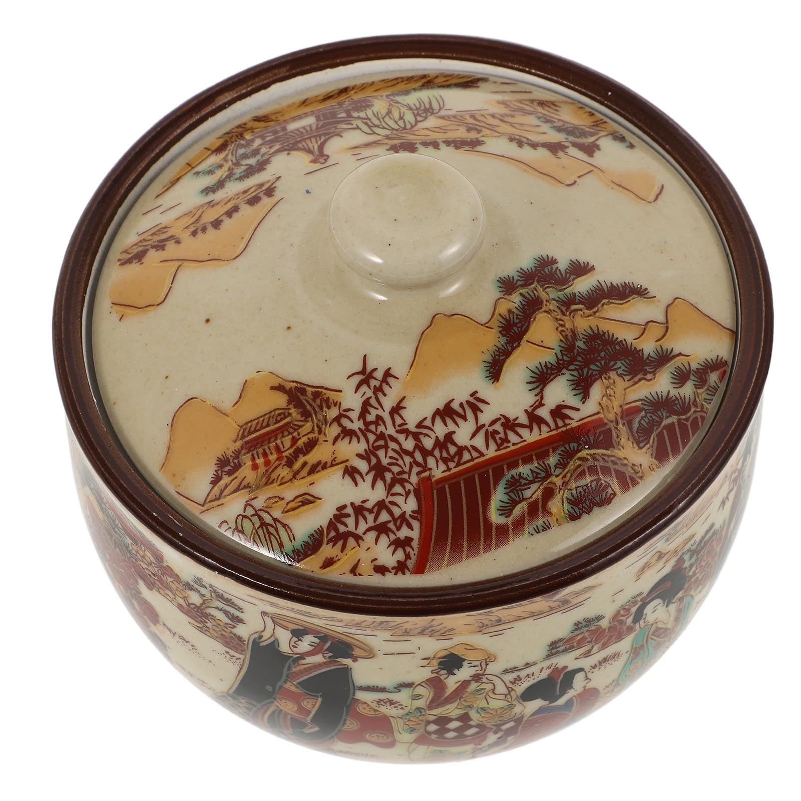 Recipiente de Cerámica Vintage Versátil para Almacenamiento de Té Protección contra Humedad Adecuado para Decoración de Cocina y Escritorio