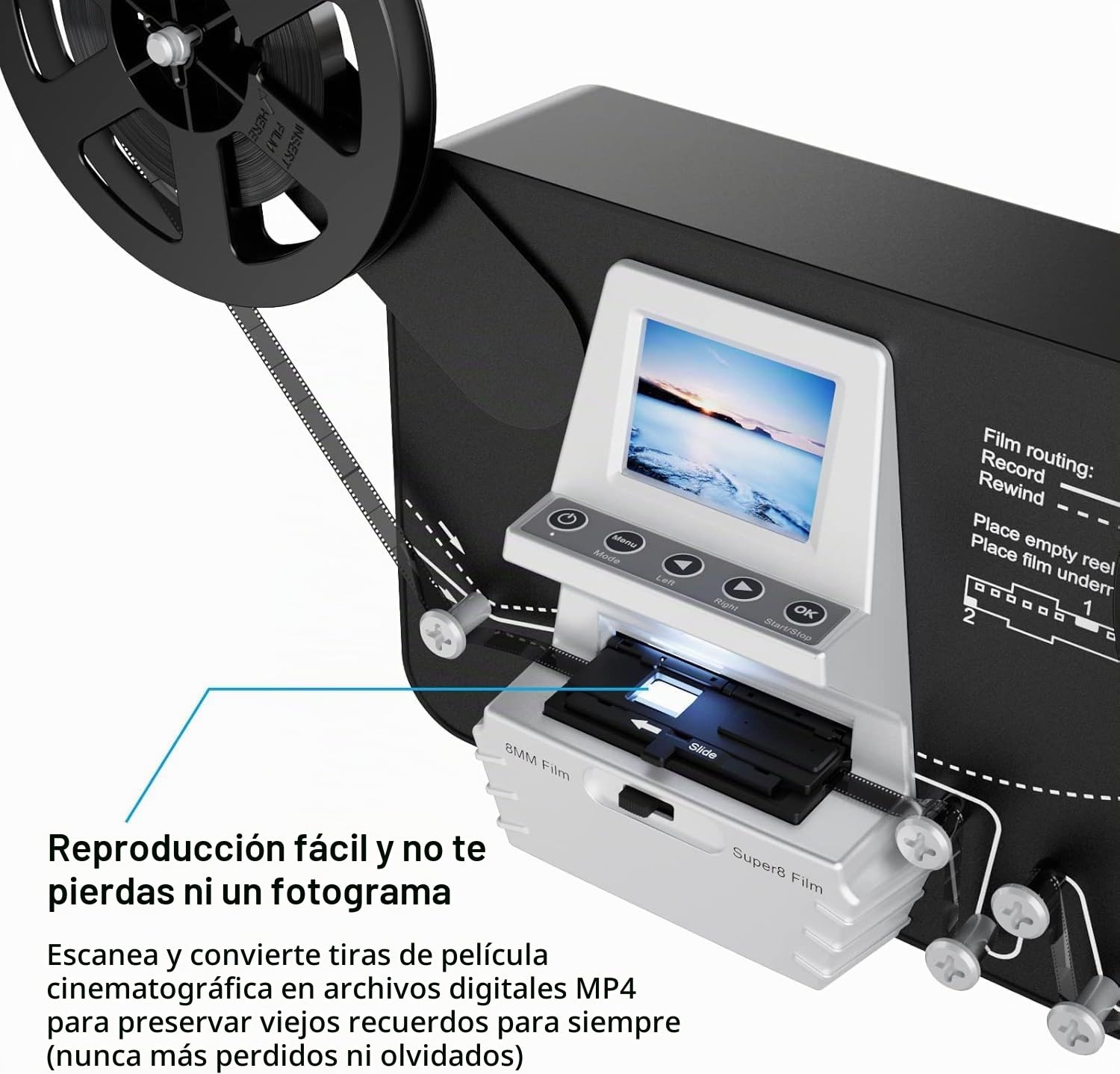 Convertidor de película de 8mm