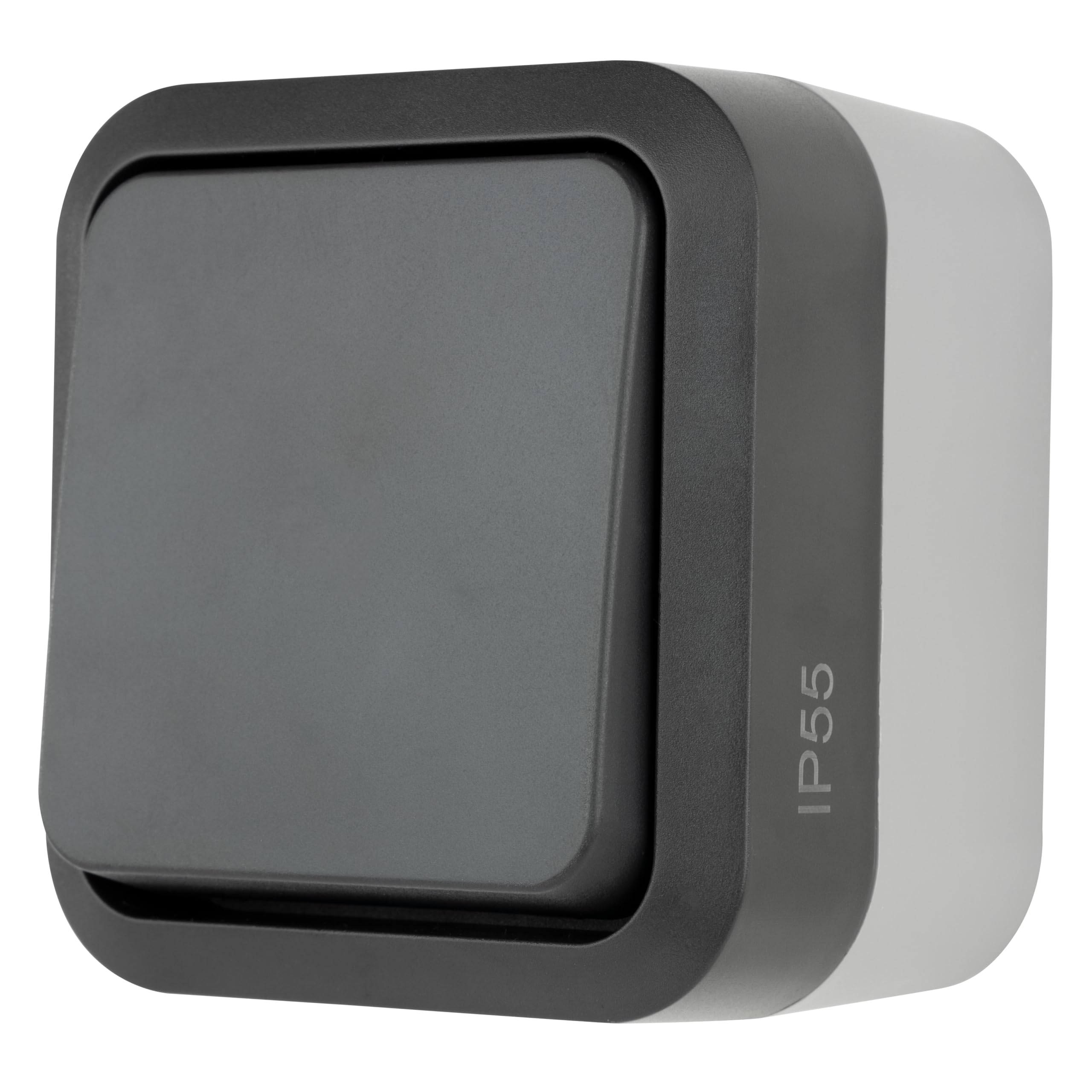 REV AquaStorm Taster - Wipptaster Feuchtraum IP55, Tastschalter einpolig, Unterputz, 230V, 10A, anthrazit