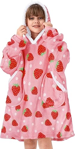 Miniatura 1 de American Trends Manta con capucha para llevar puesta, sudadera cálida de sherpa de gran tamaño, regalo para mujer